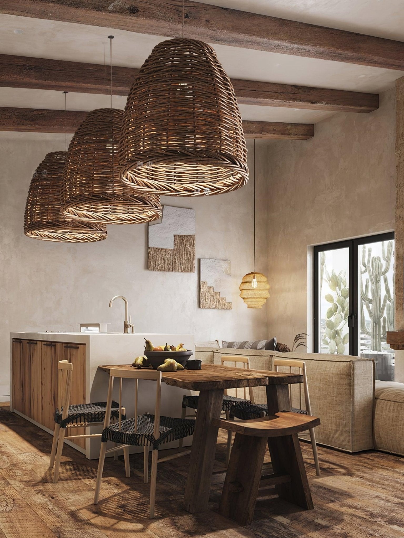 Hues Wicker Pendant Lamp