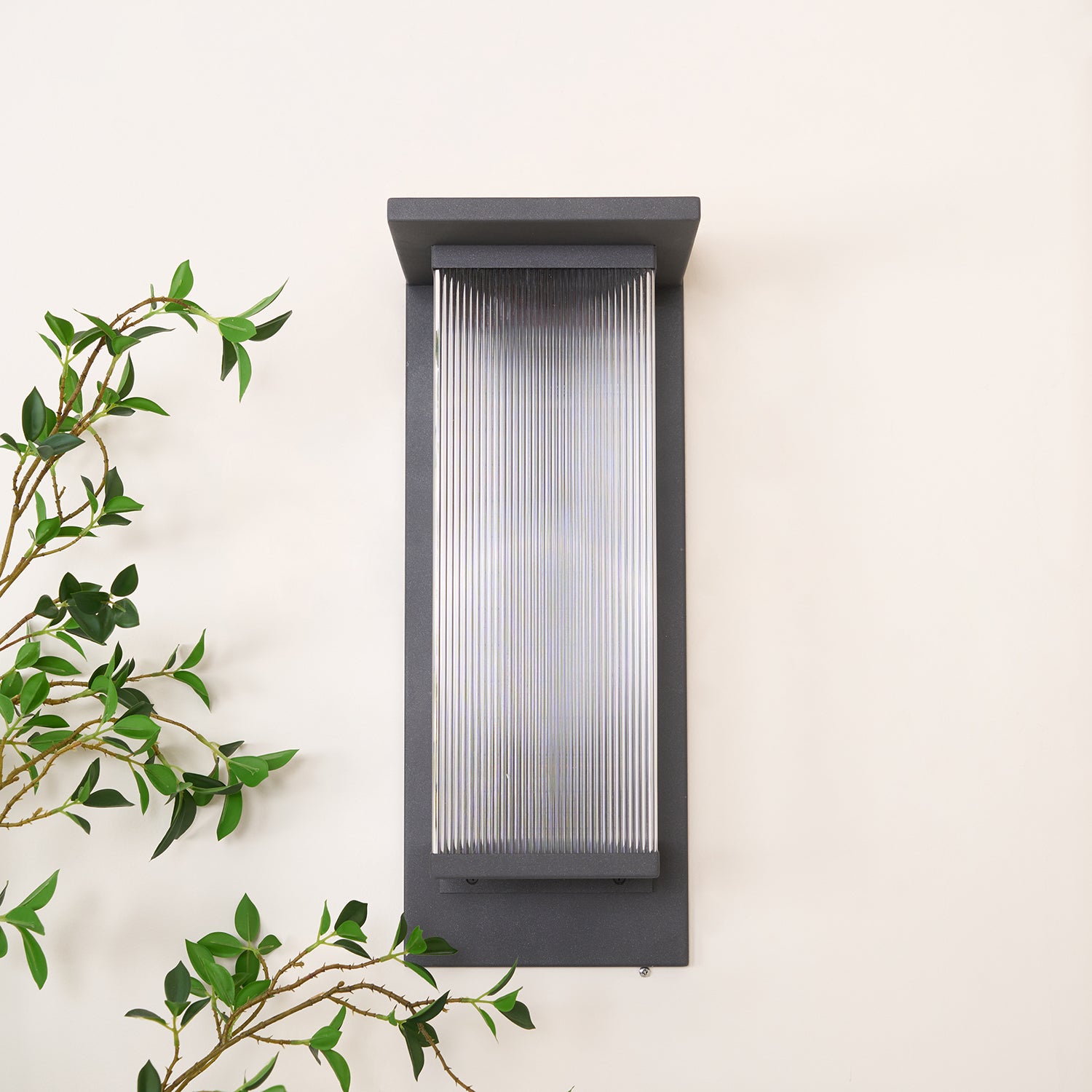 Oleron Box Outdoor Solar Wall Lamp