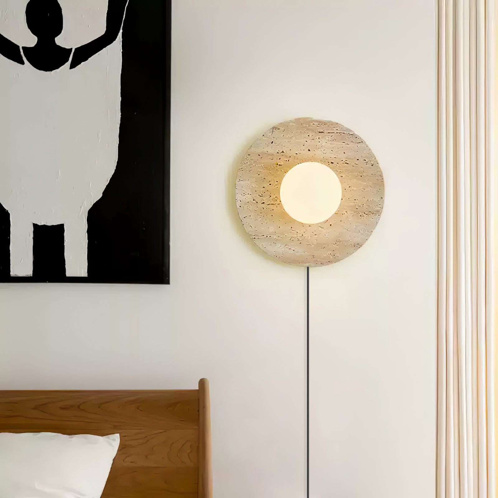 Stone Eclipse Plug-in Wall Light