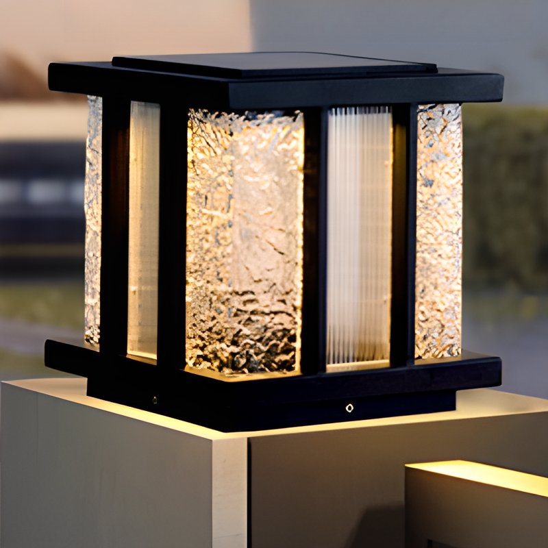 Modern Cube Solar Outdoor Light