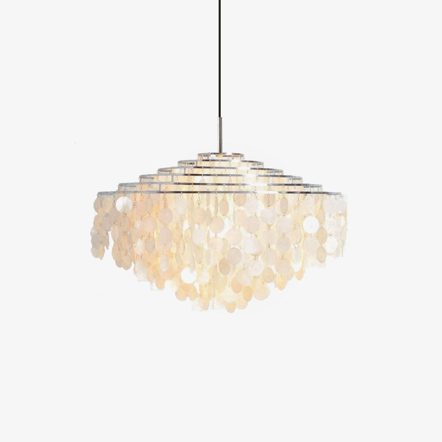 Round Shell Chandelier