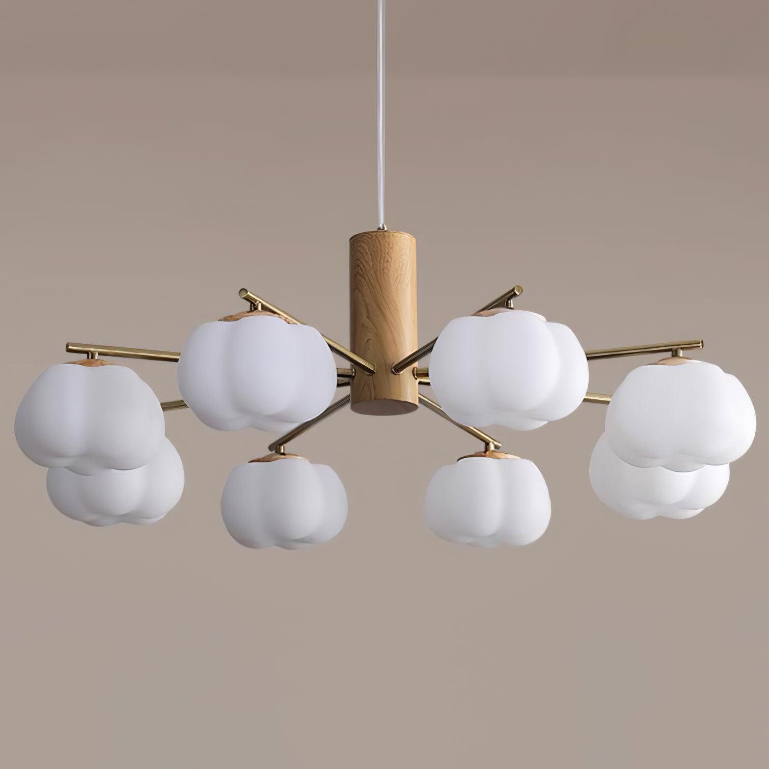 Cotton Balls Chandelier