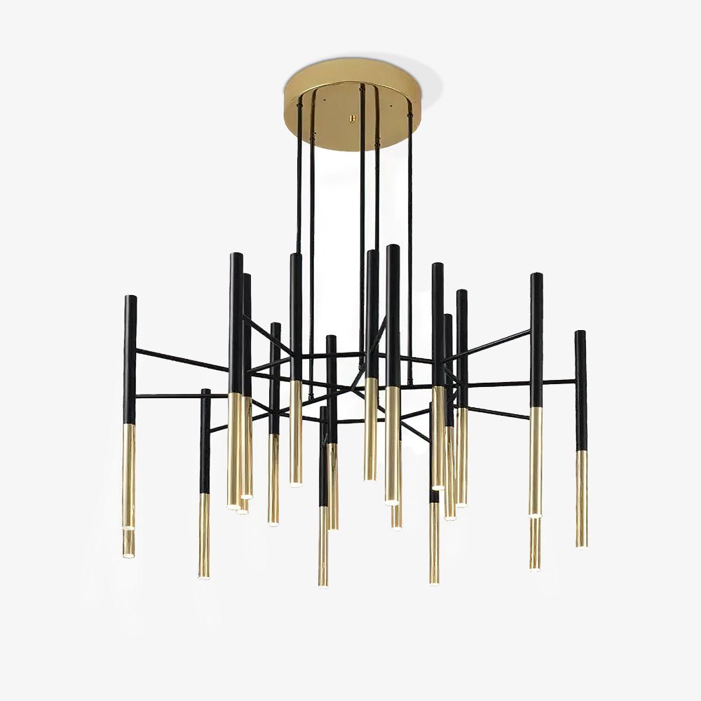 Metal Tubular Chandelier