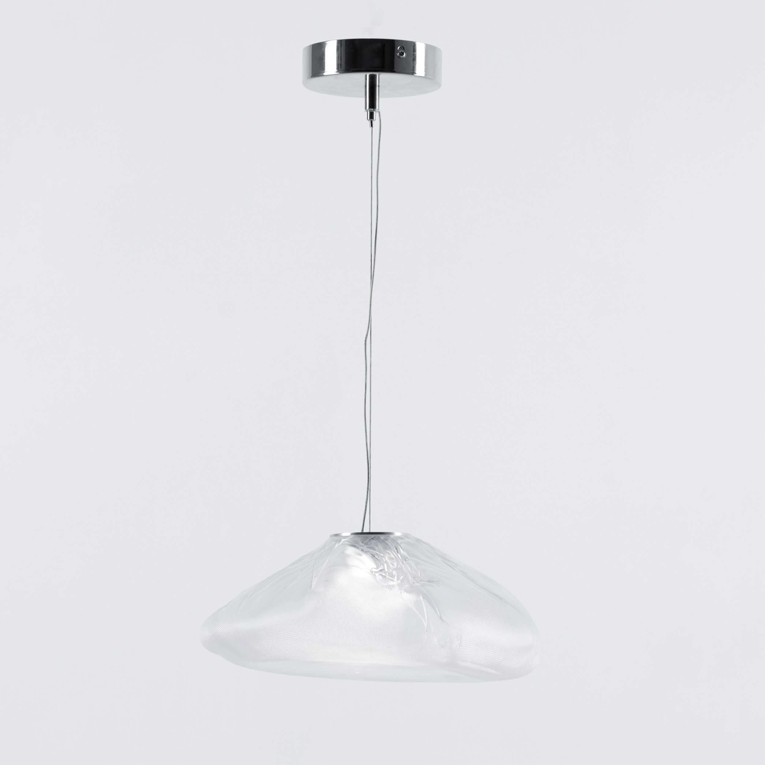 Blown Glass Mesh Pendant Light