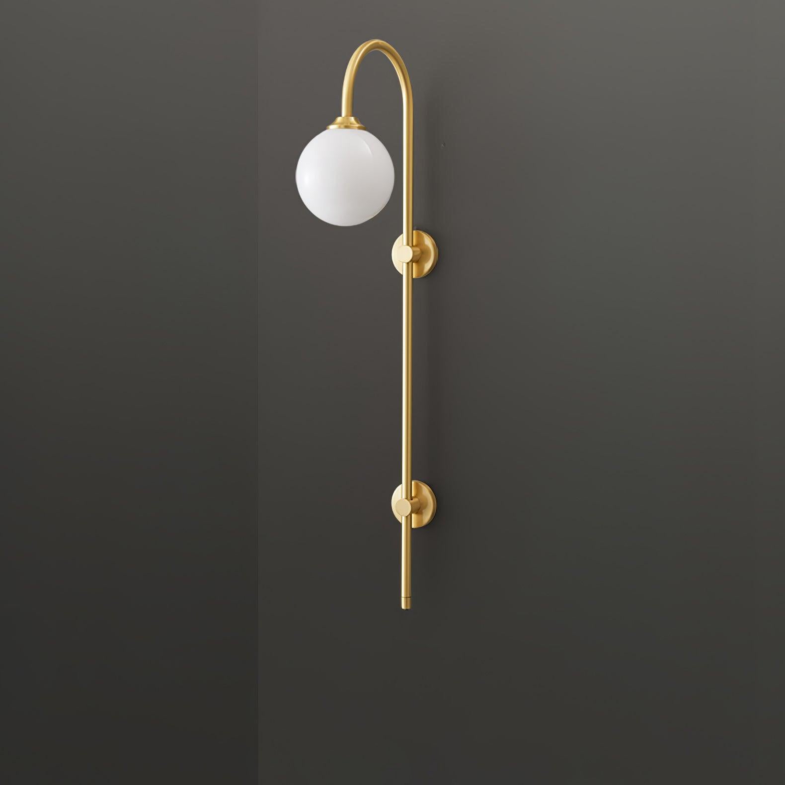 Globe Brass Wall Sconce