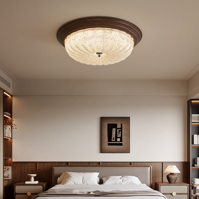 Celestia Walnut Ceiling Light