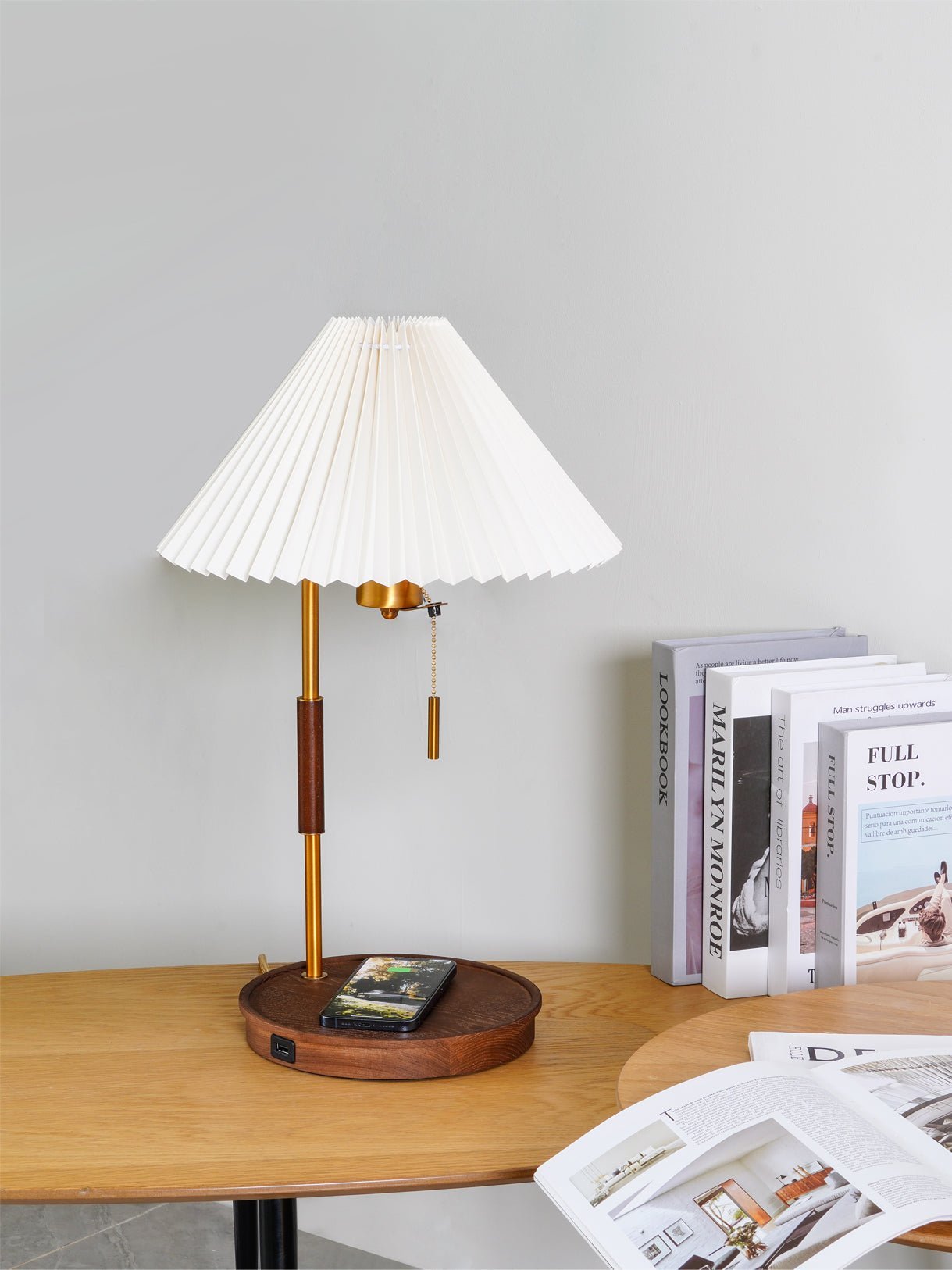 Wooden Retro Table Lamp