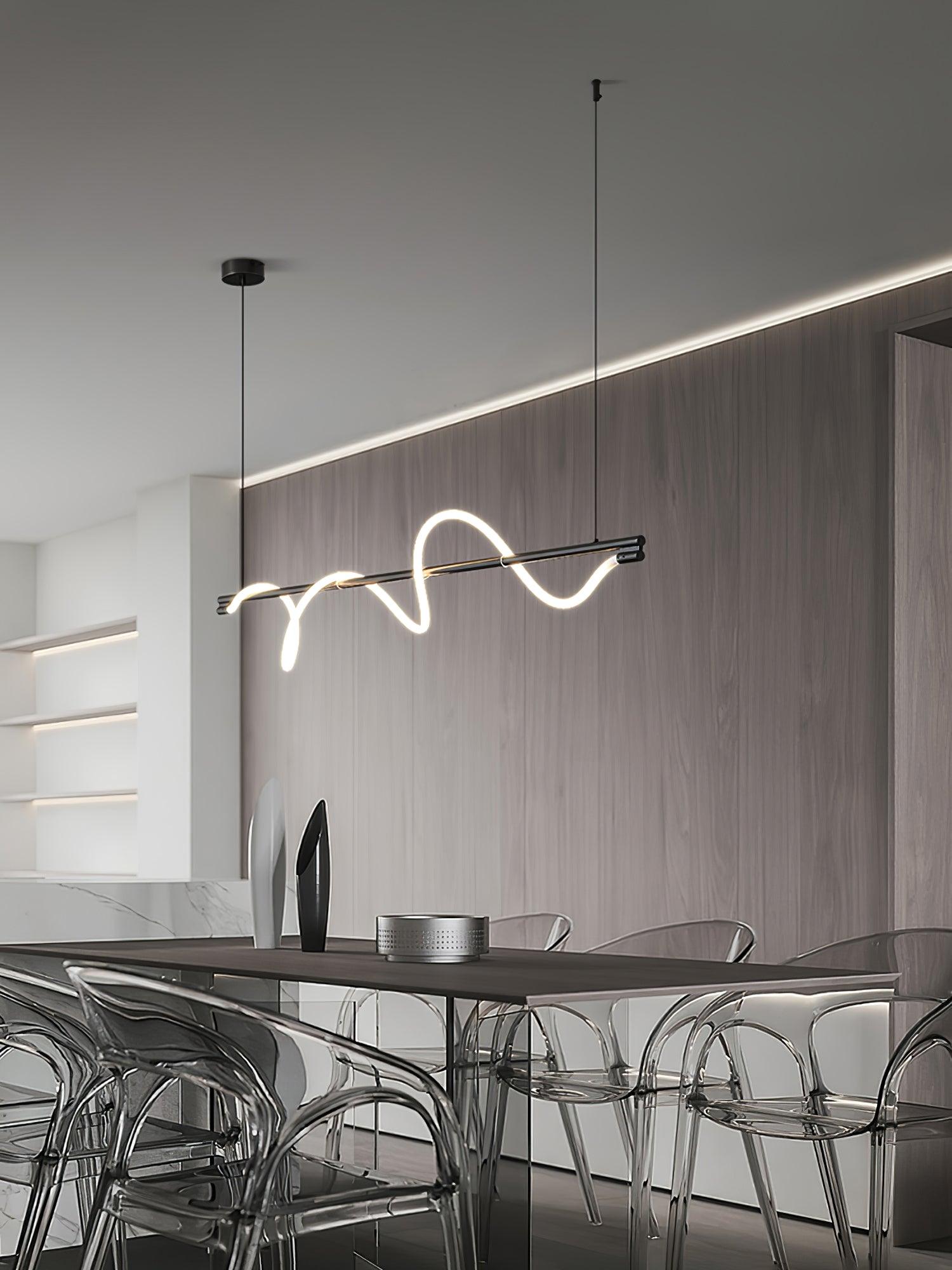 Linear Curve Island Pendant Lamp