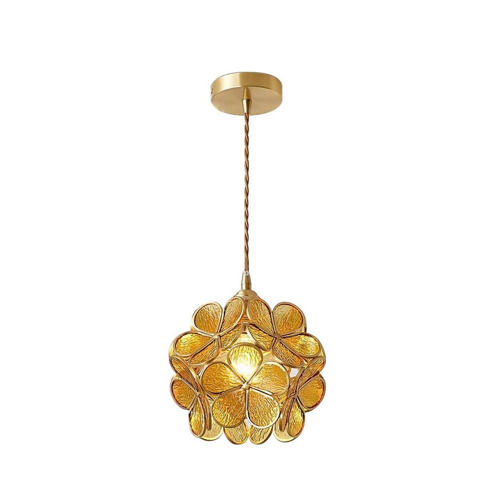 Glass Petal Pendant Light