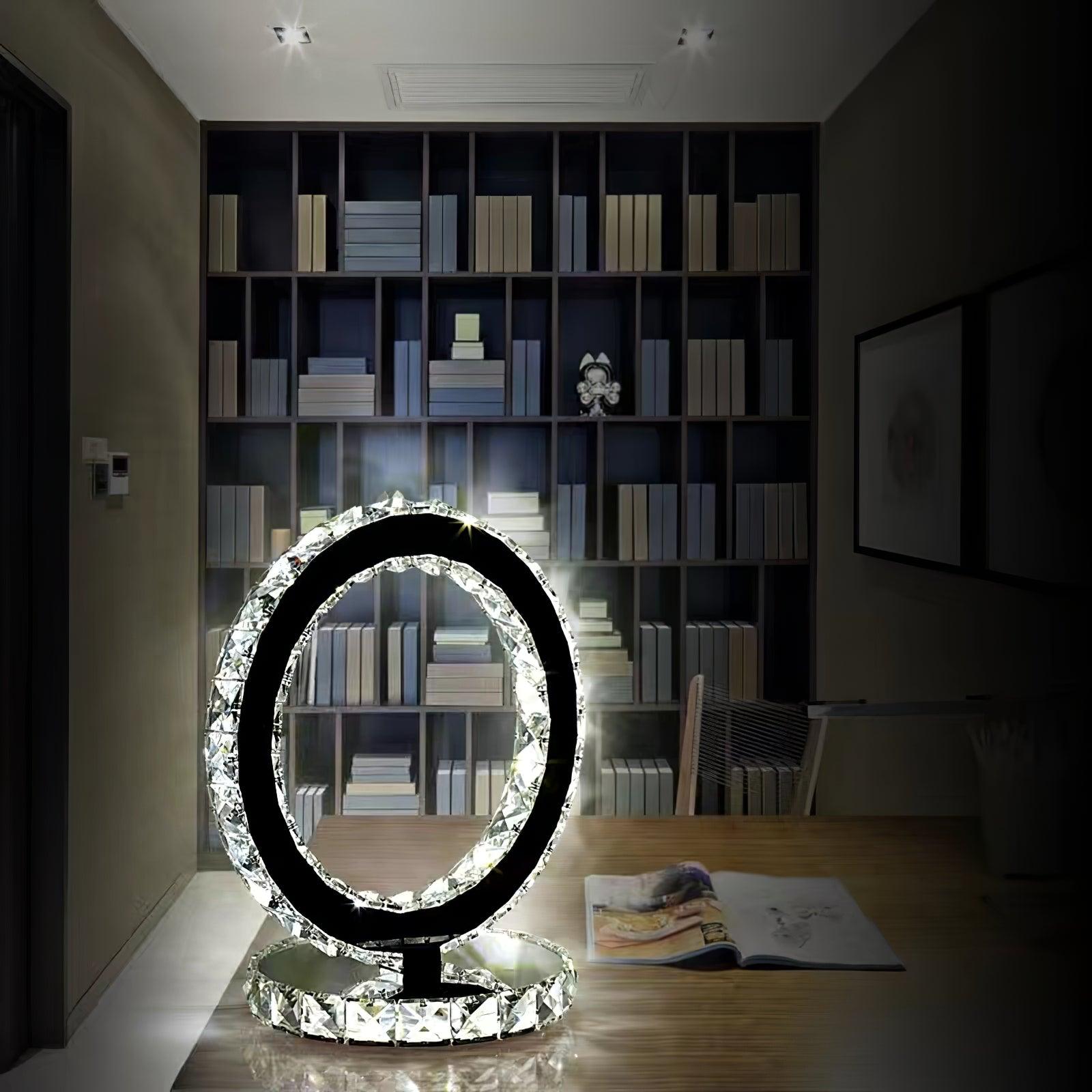 Crystal Rings Table Lamp