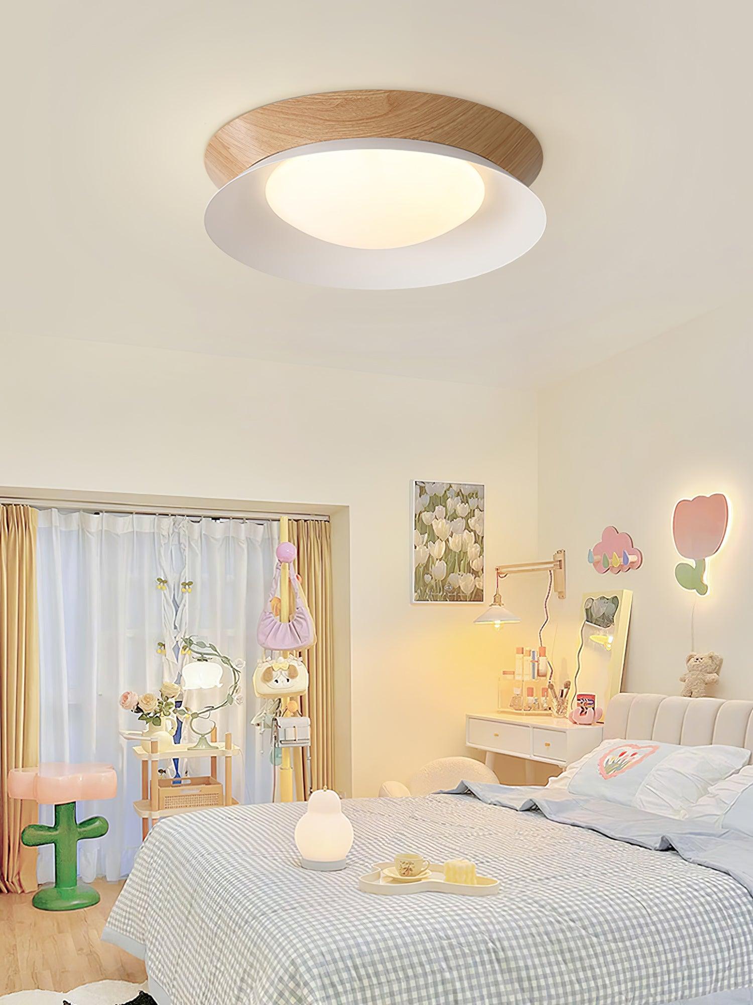 Double Half Round Ceiling Light