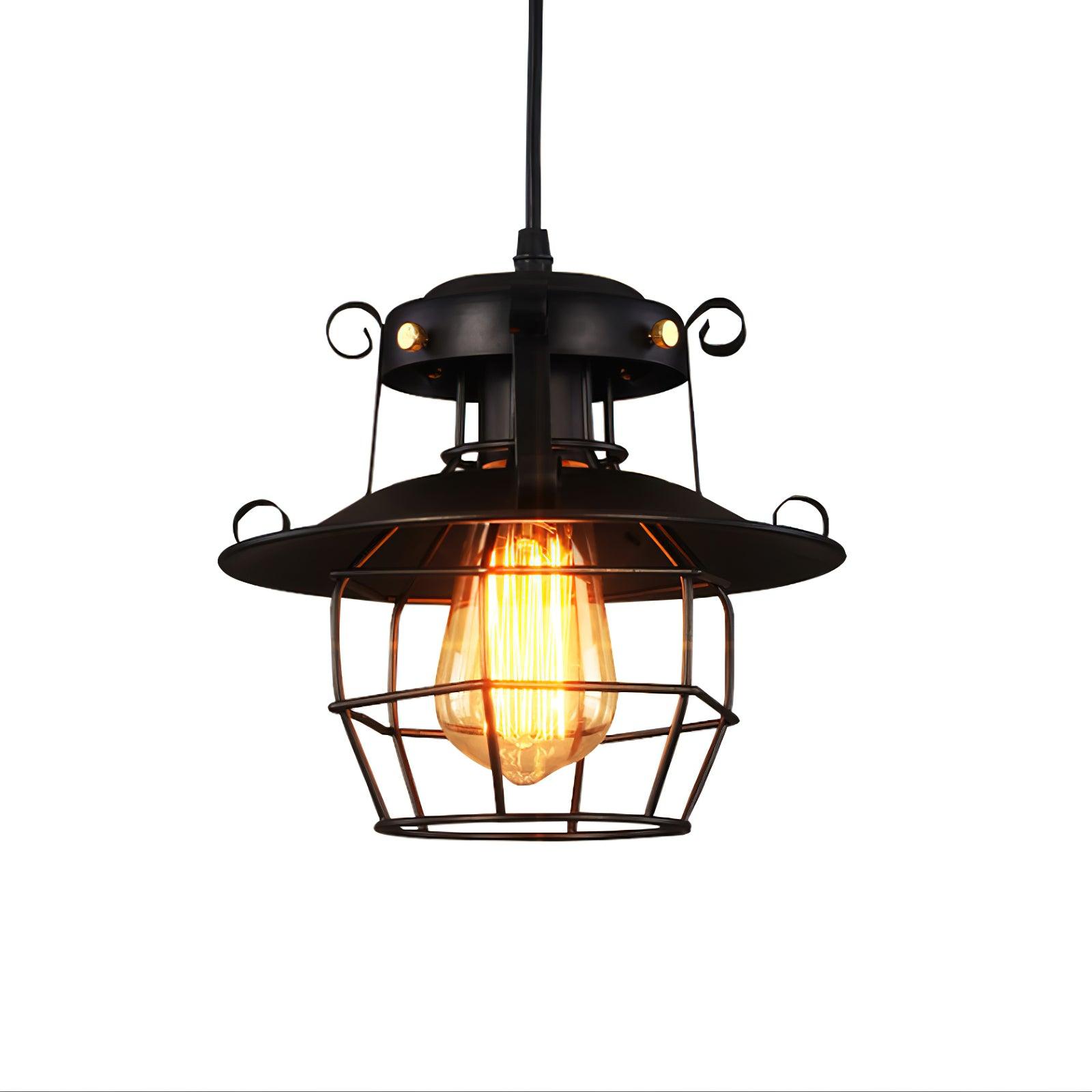 Retro Birdcage Pendant Light