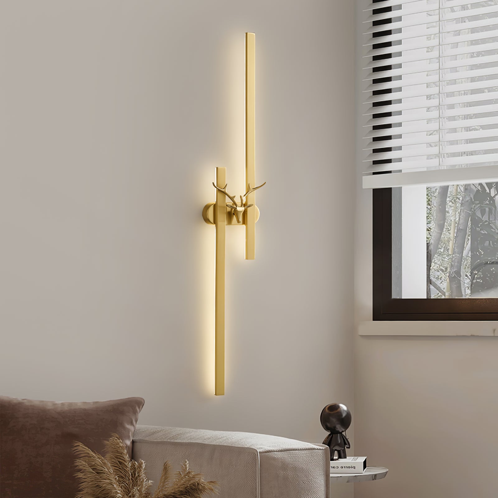 Deer Brass Wall Lamp