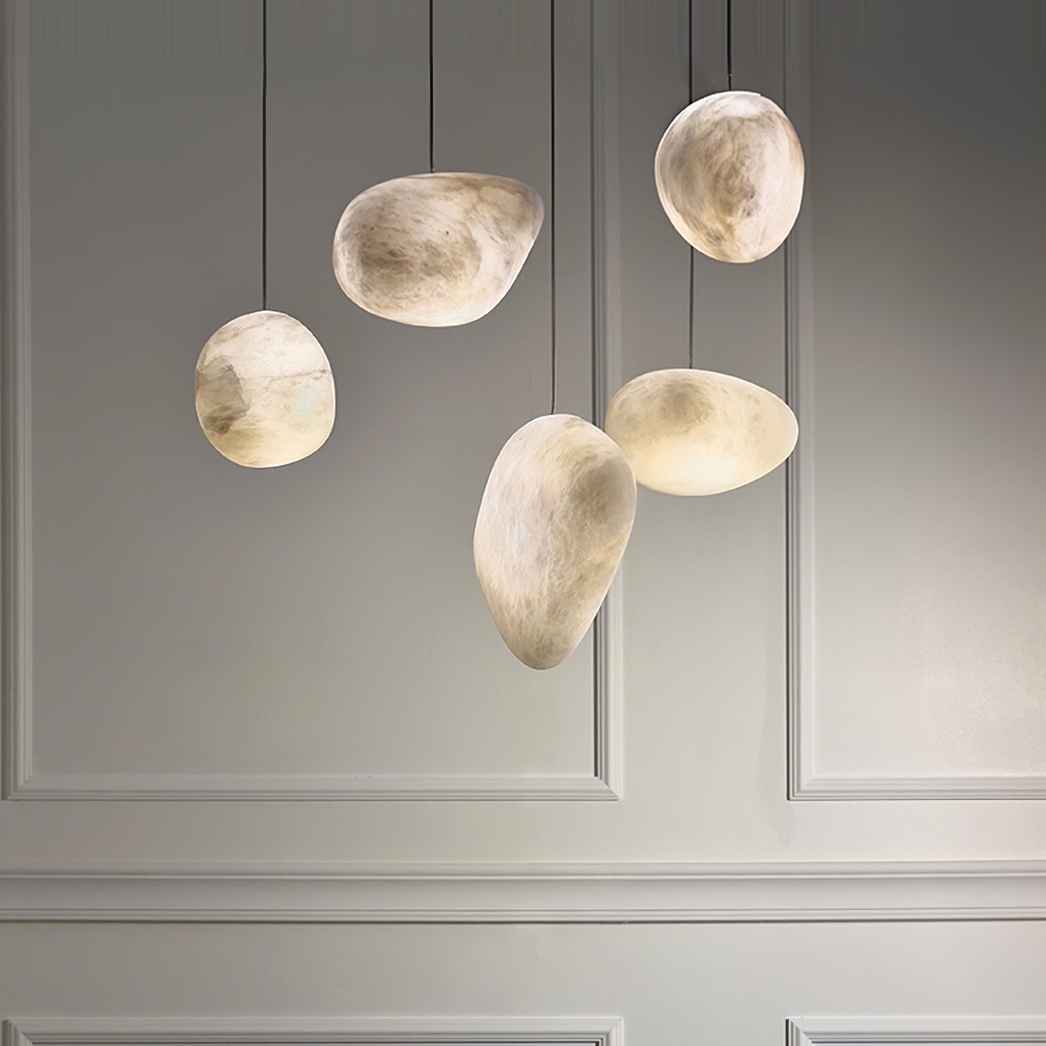 Pebbles Alabaster Pendant Lamp