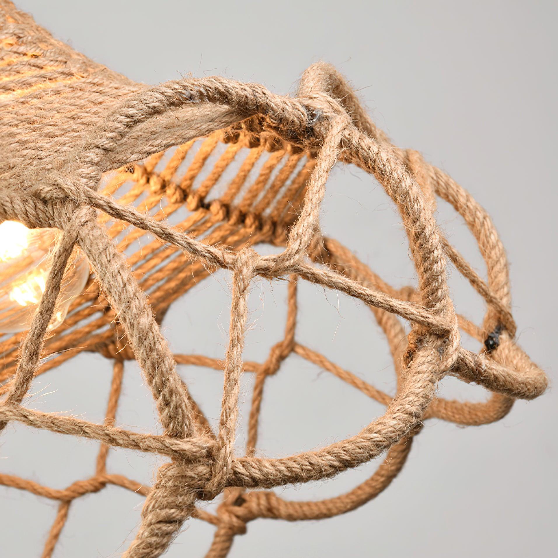 Retro Hemp Rope Interesting Pendant Light