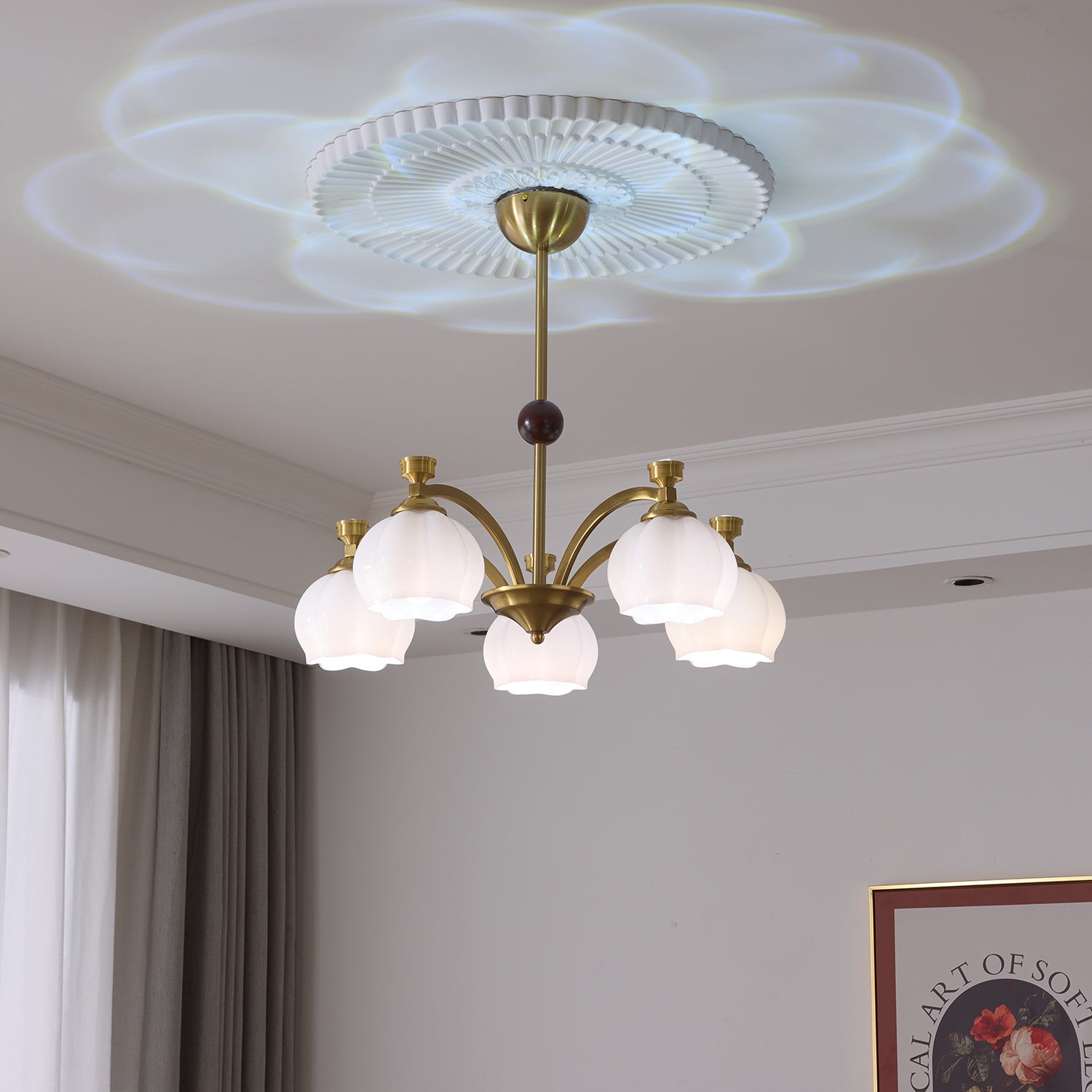 Corinne Arc Chandelier