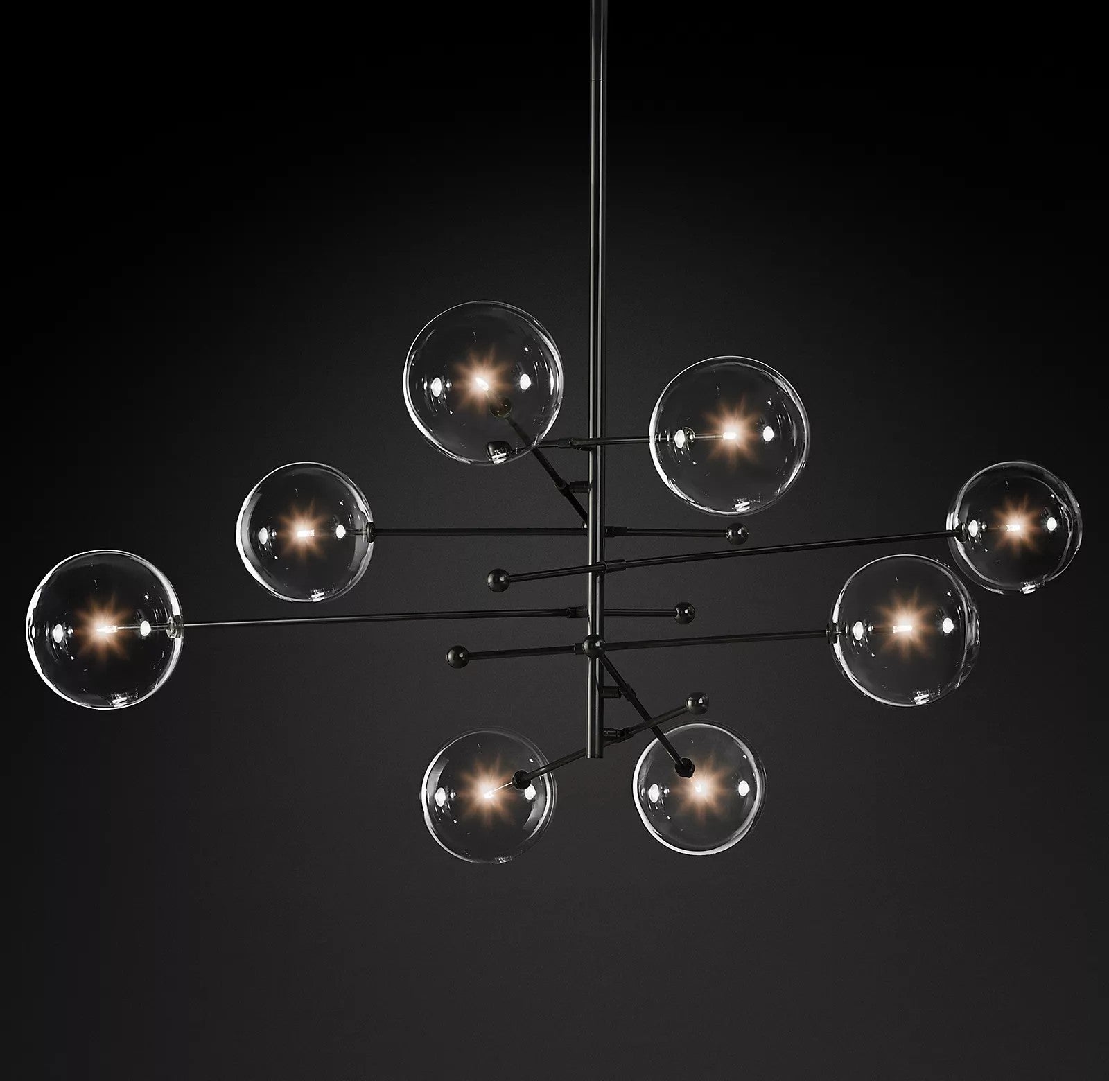 Glass Globe Mobile Chandelier