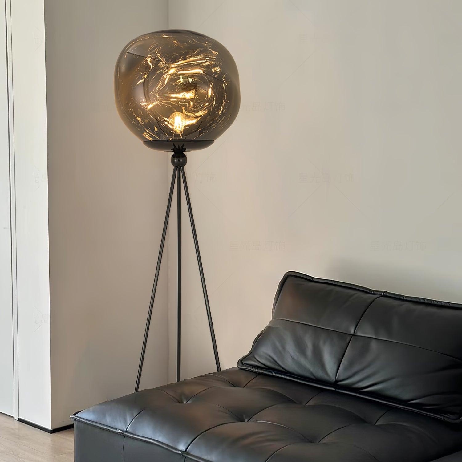 Lava Tripod Rock Floor Lamp