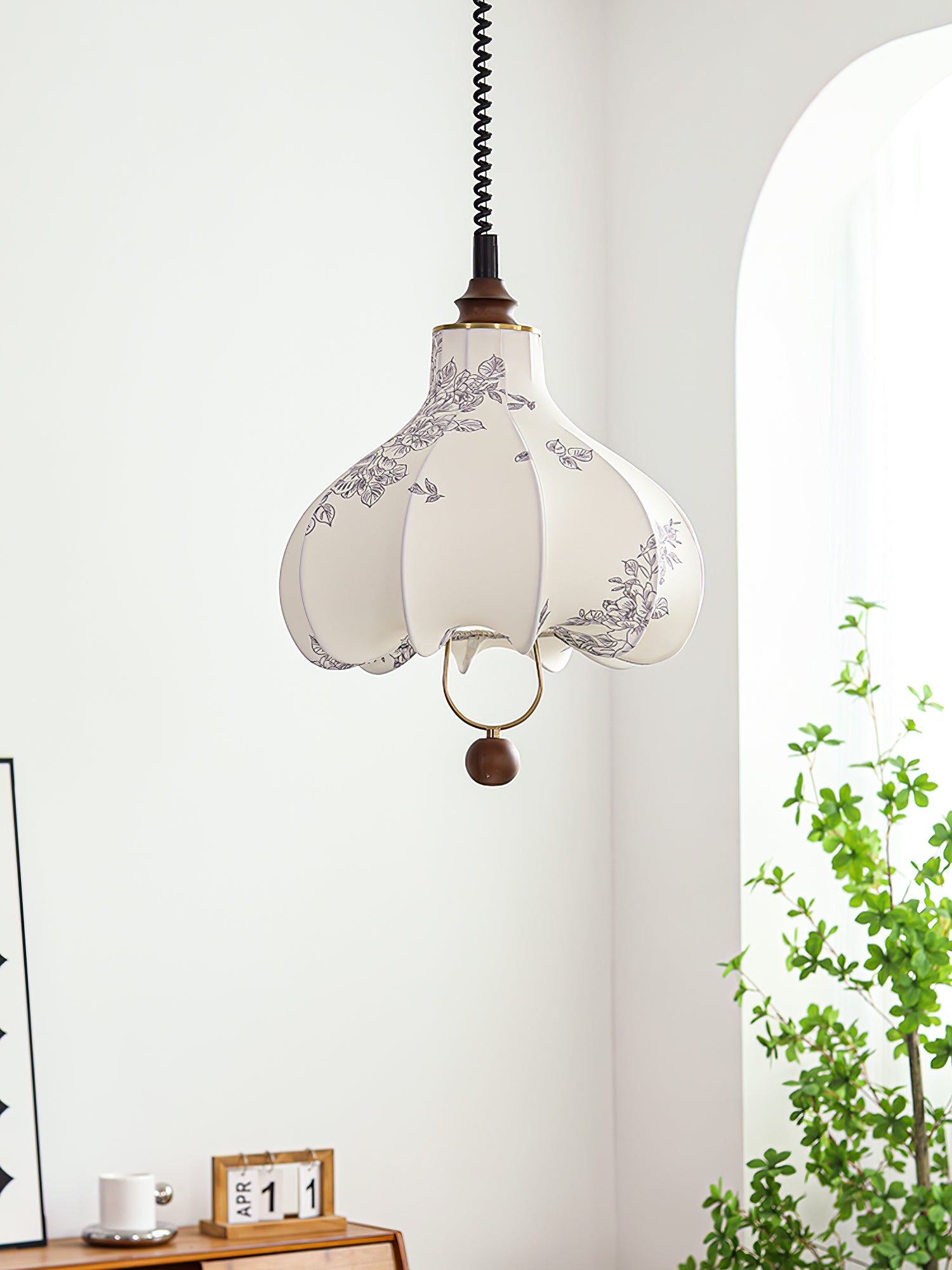 Pear Fabric Pendant Lamp