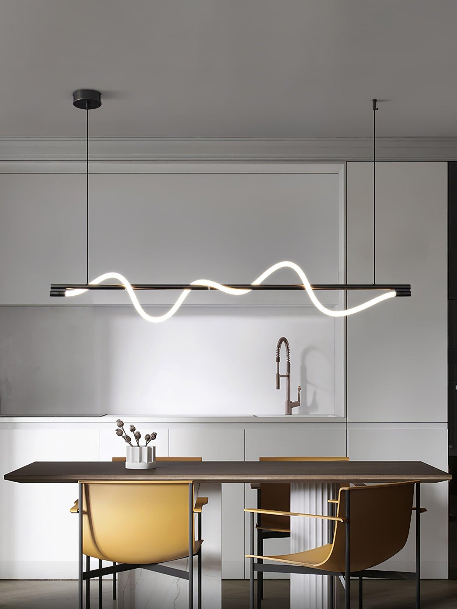 Linear Curve Island Pendant Lamp