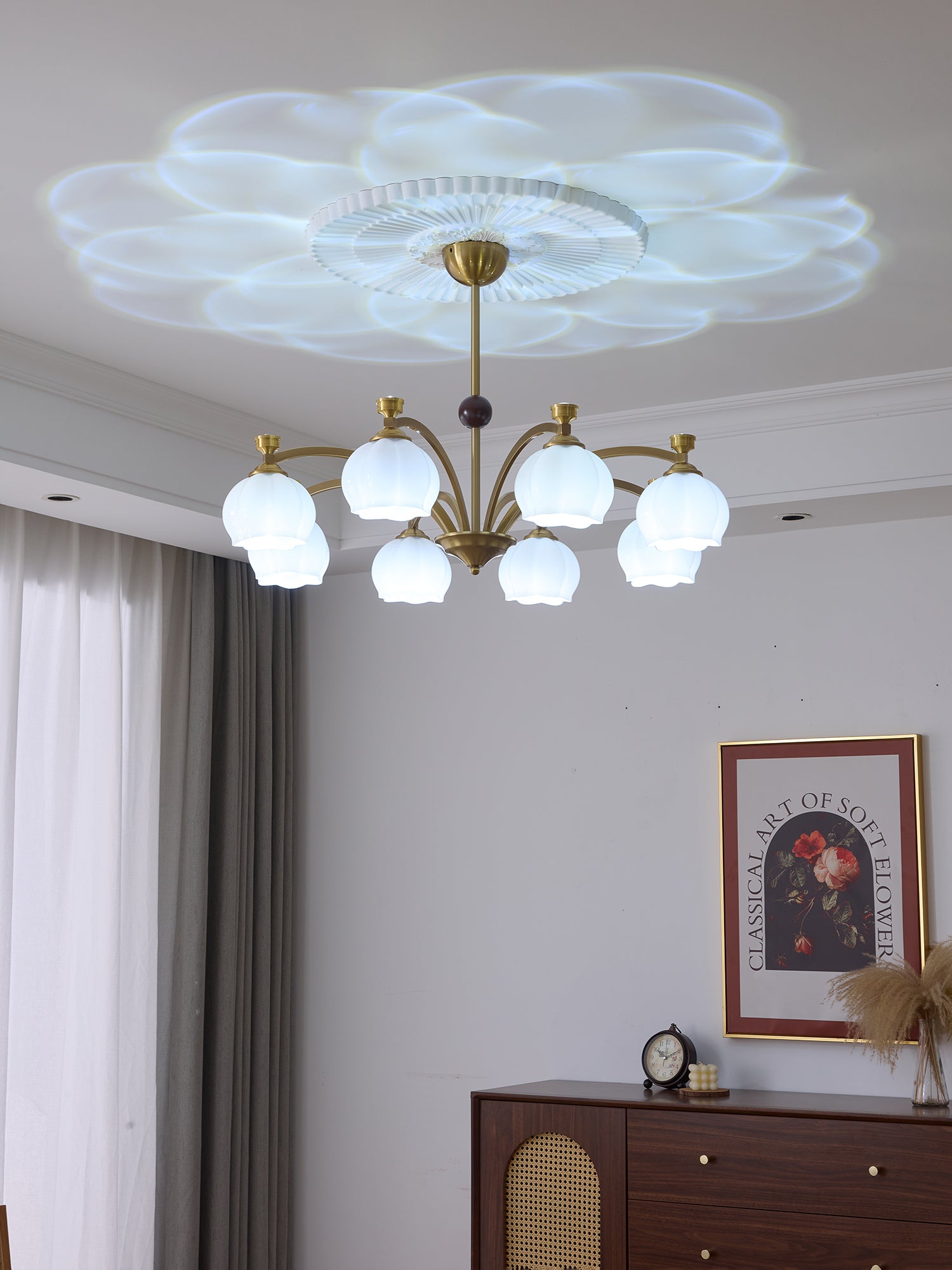 Corinne Arc Chandelier