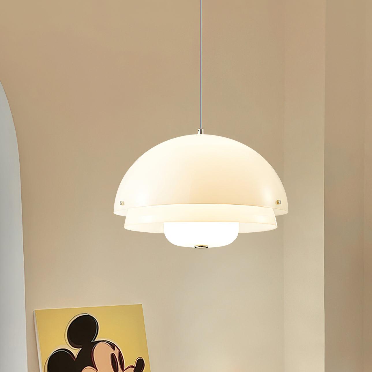 Milk White Layer Pendant Lamp