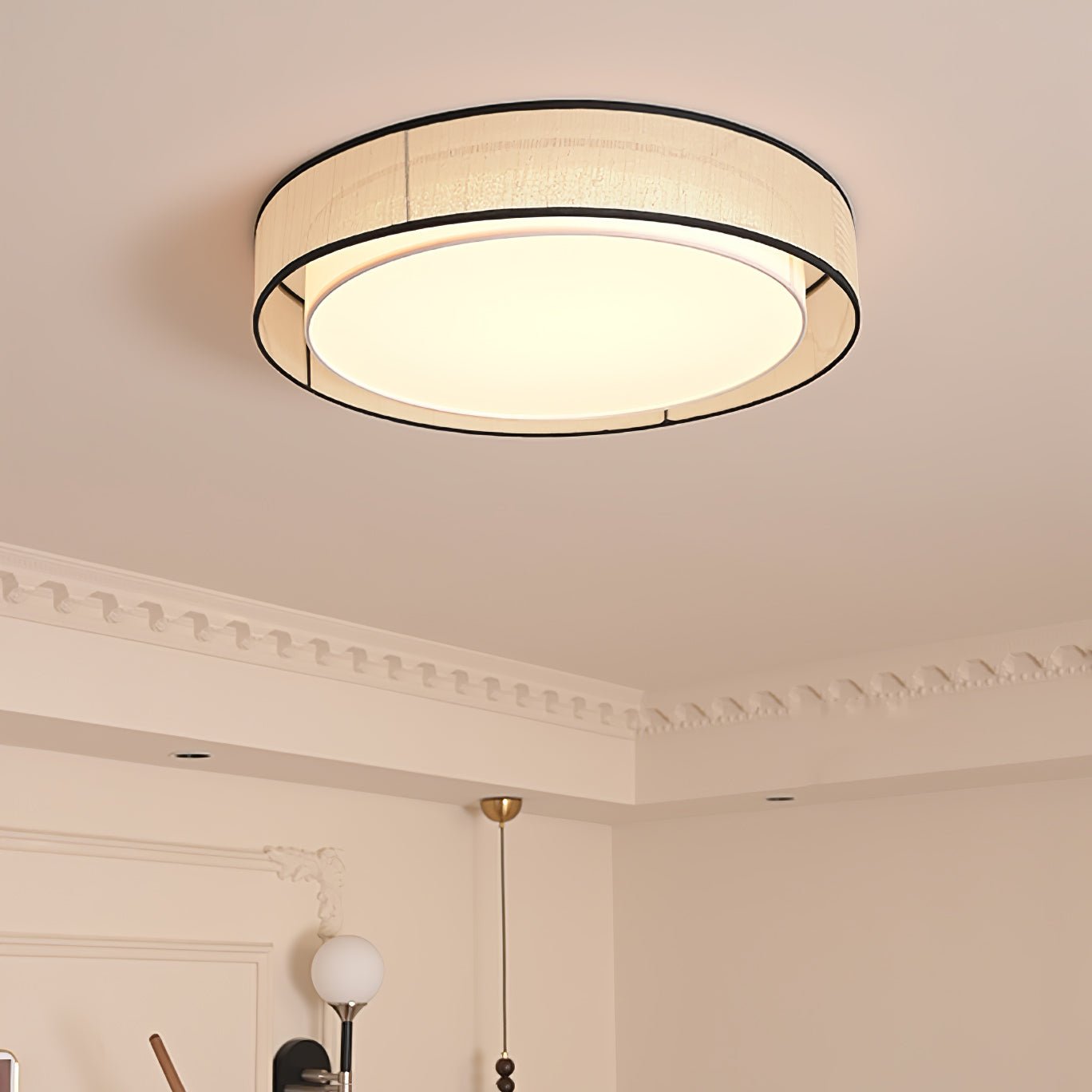 Drum Rould Ceiling Lamp