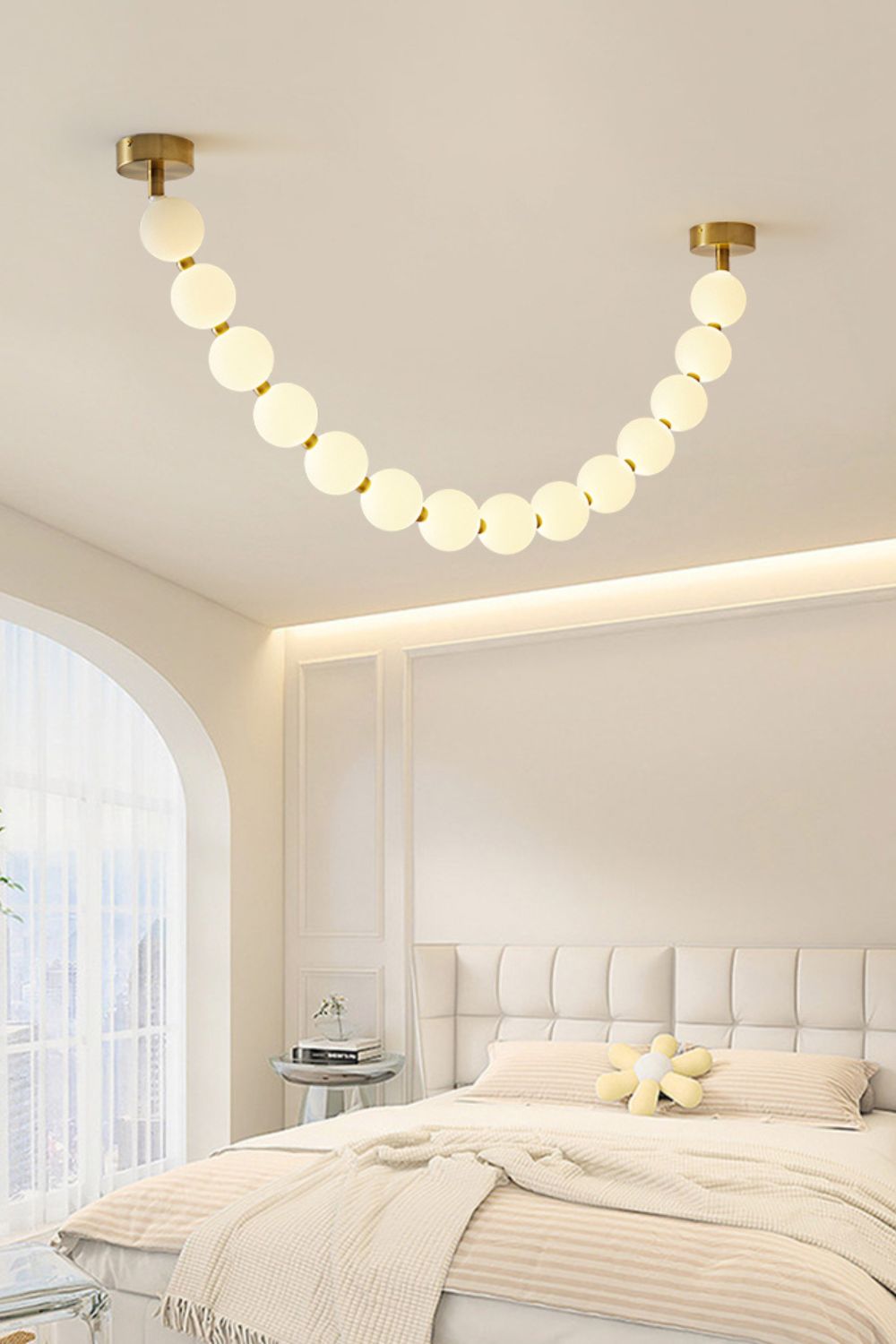 Pearl Necklace Balls Chandelier