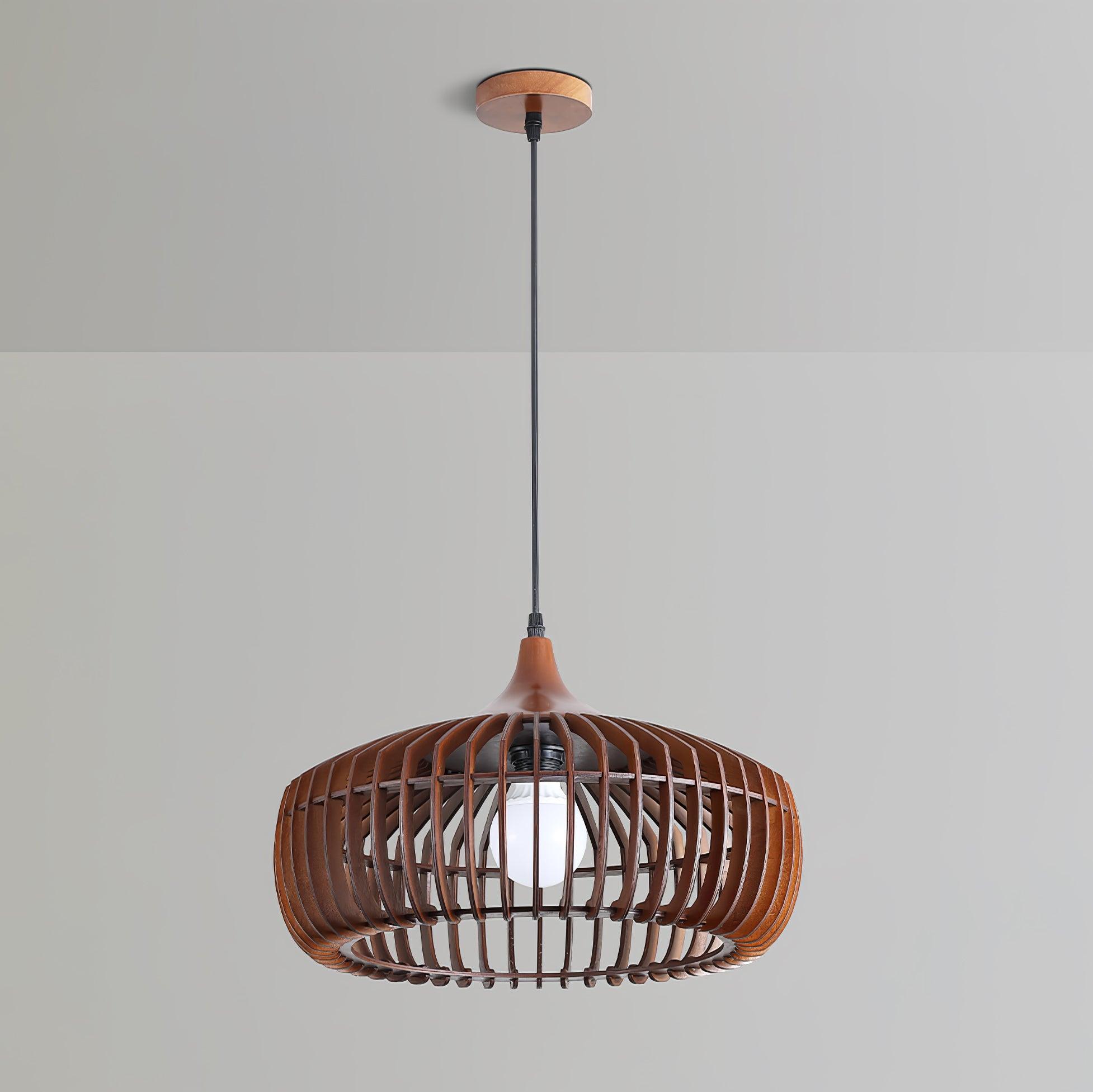 Lattice Nest Wooden Pendant Lamp