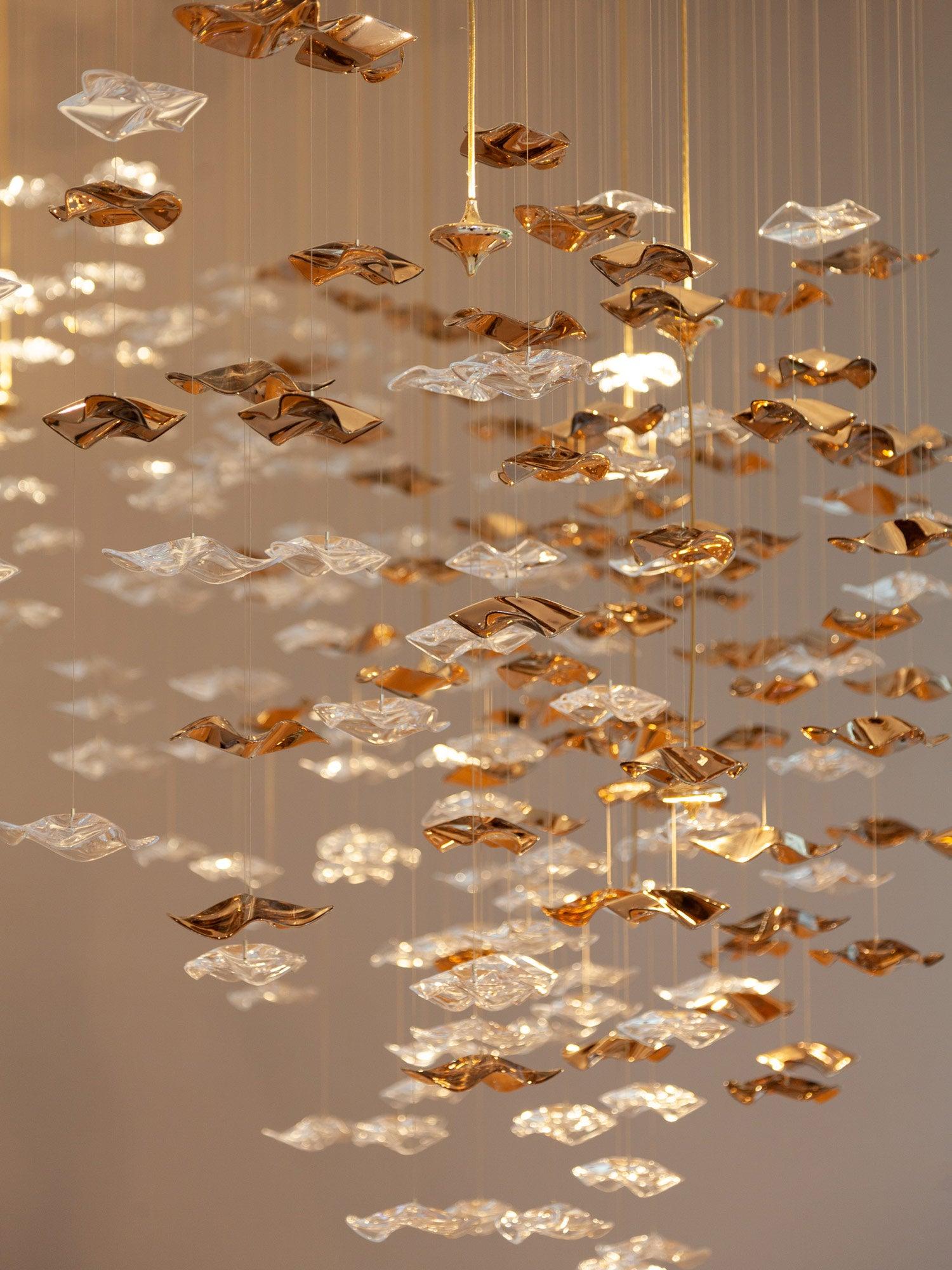 Tidal Art Glass Chandelier