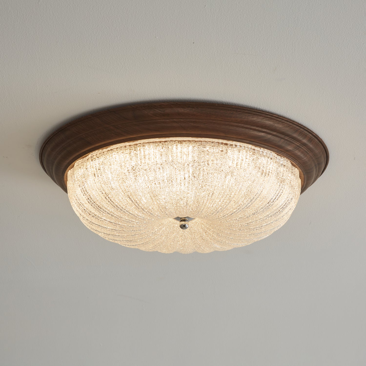 Celestia Walnut Ceiling Light