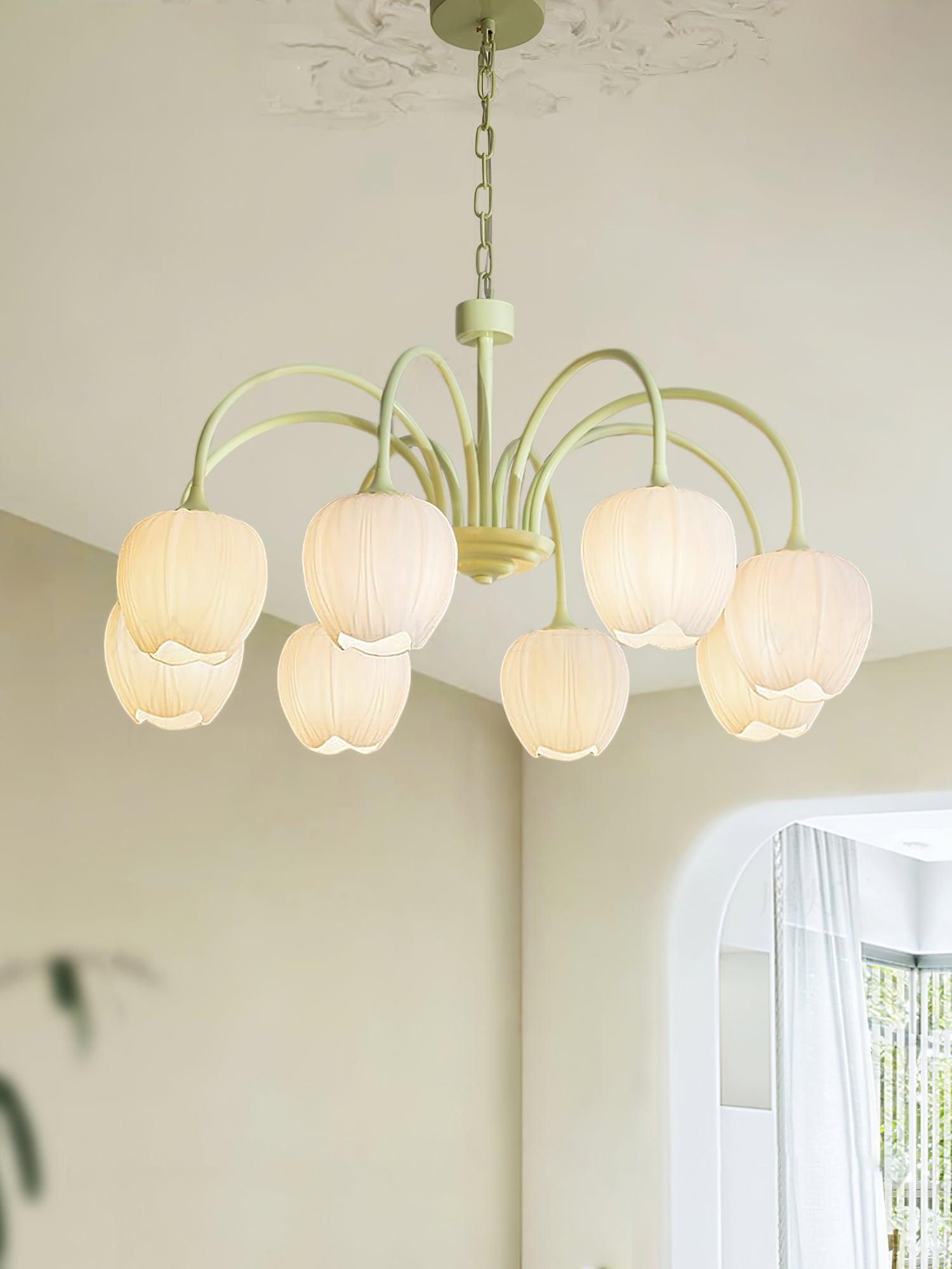 Tulip Matcha Chandelier