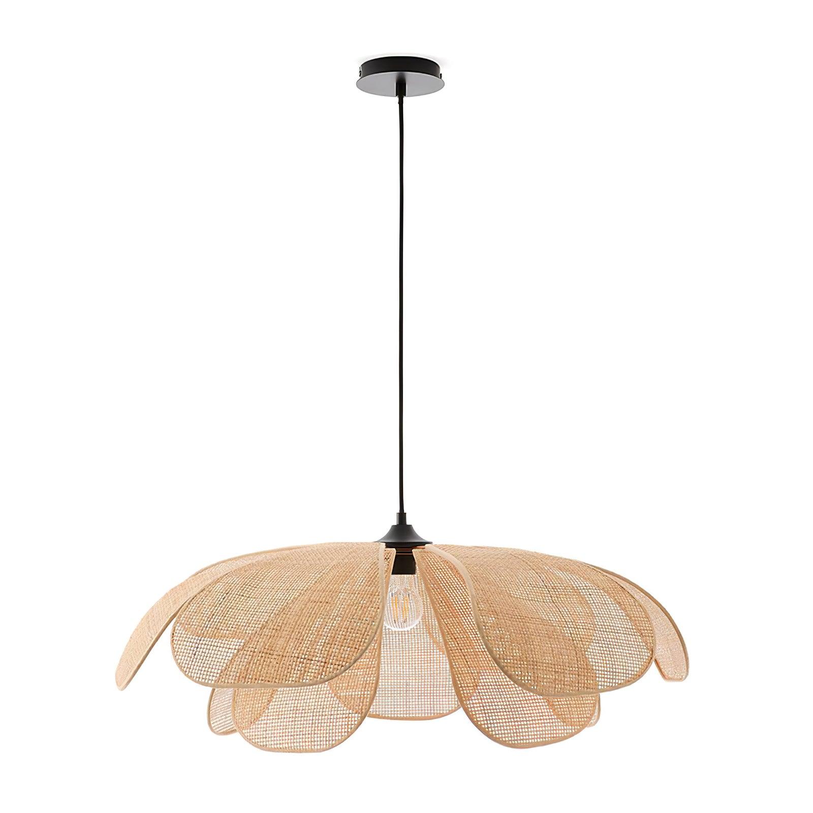 Rattan Petal Pendant Lamp