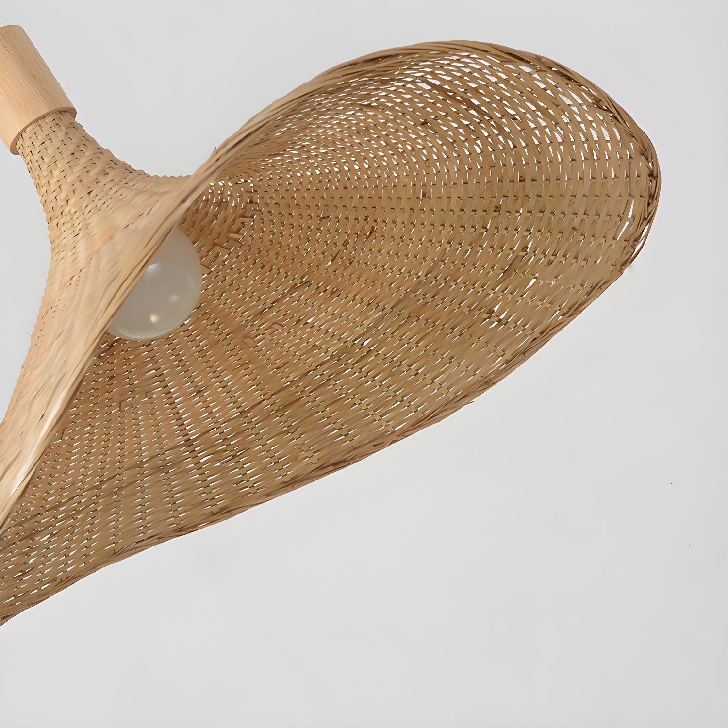 Rattan Weave Hat Pendant Light