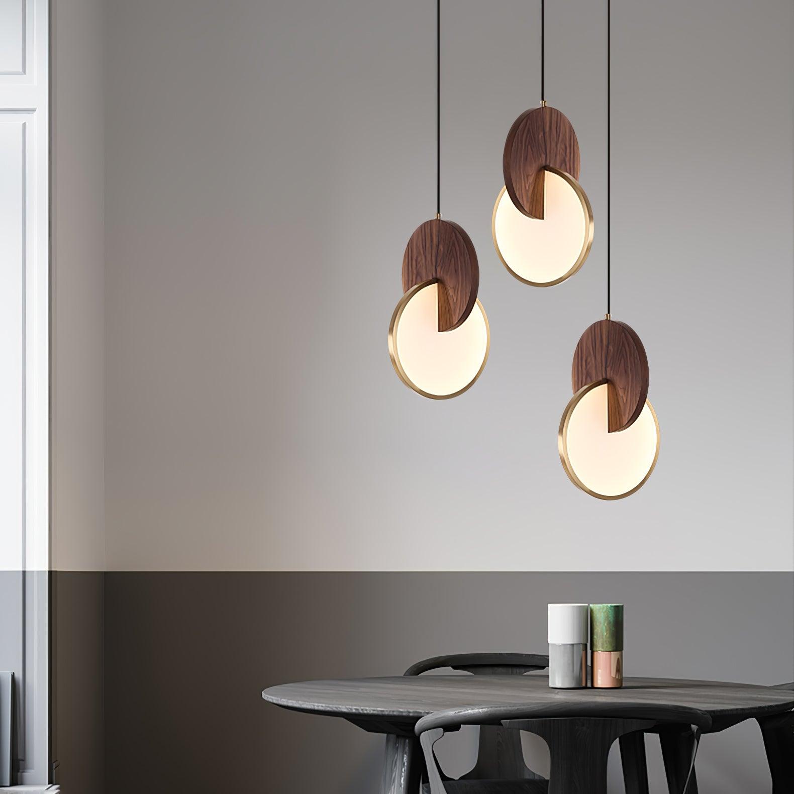 Double Disk Pendant Lamp