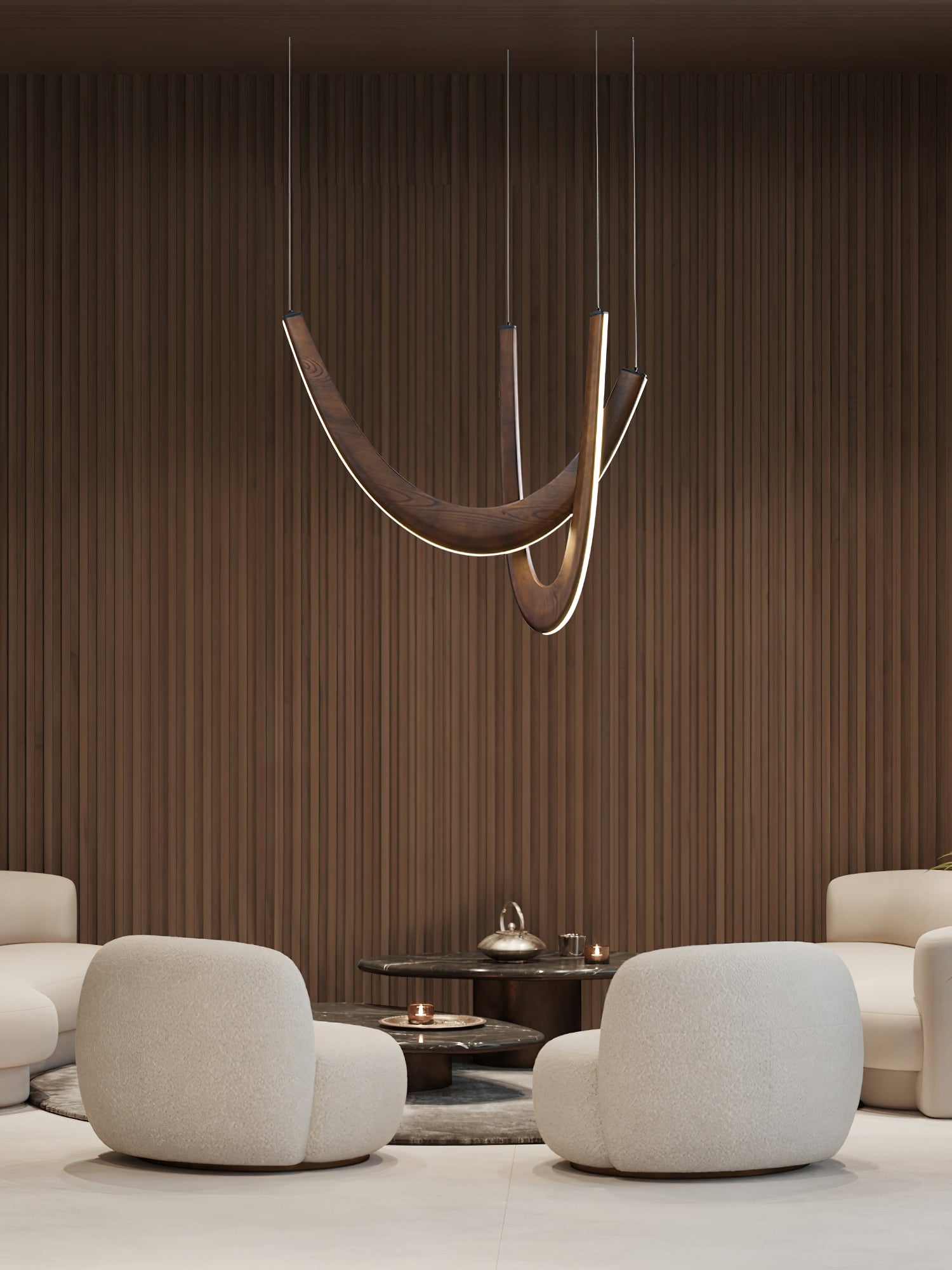 U Wooden Pendant Lamp