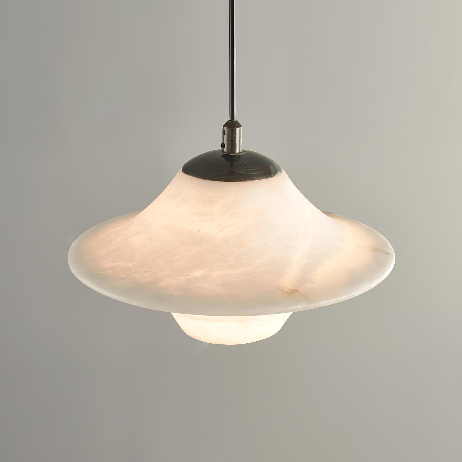 Saucer Alabaster Pendant Light