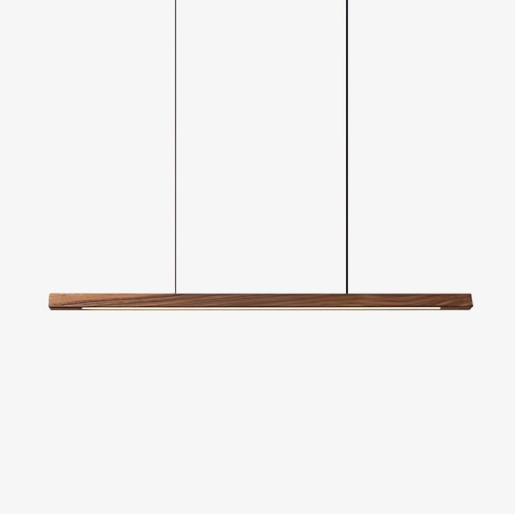 Linear Wooden Pendant Light