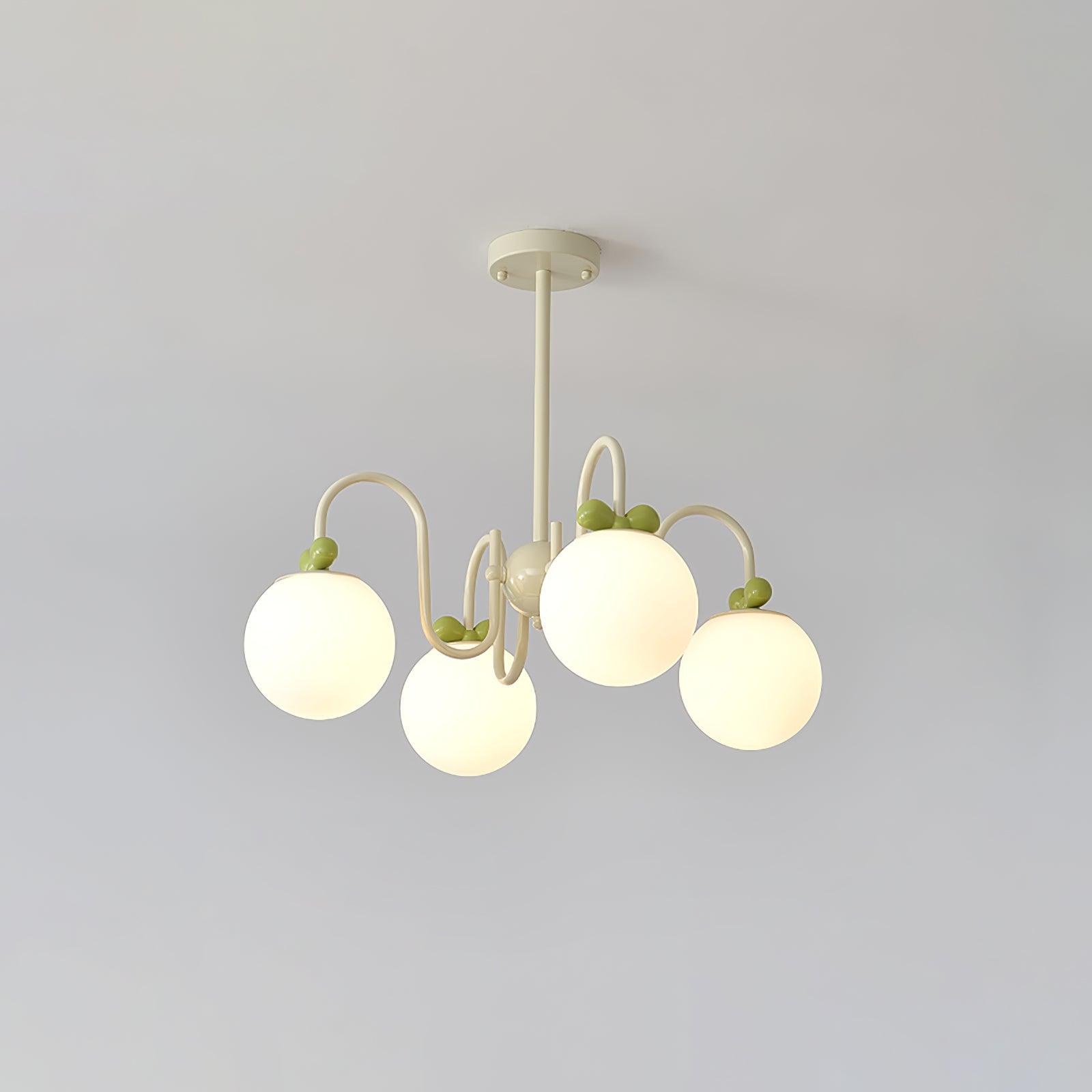 Cream Cherry Chandelier