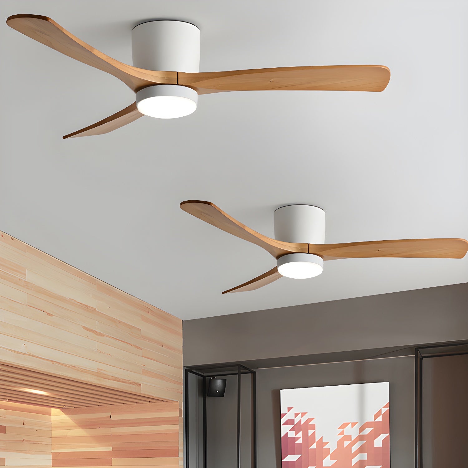 Nordic Wooden 42/48 Ceiling Fan Light