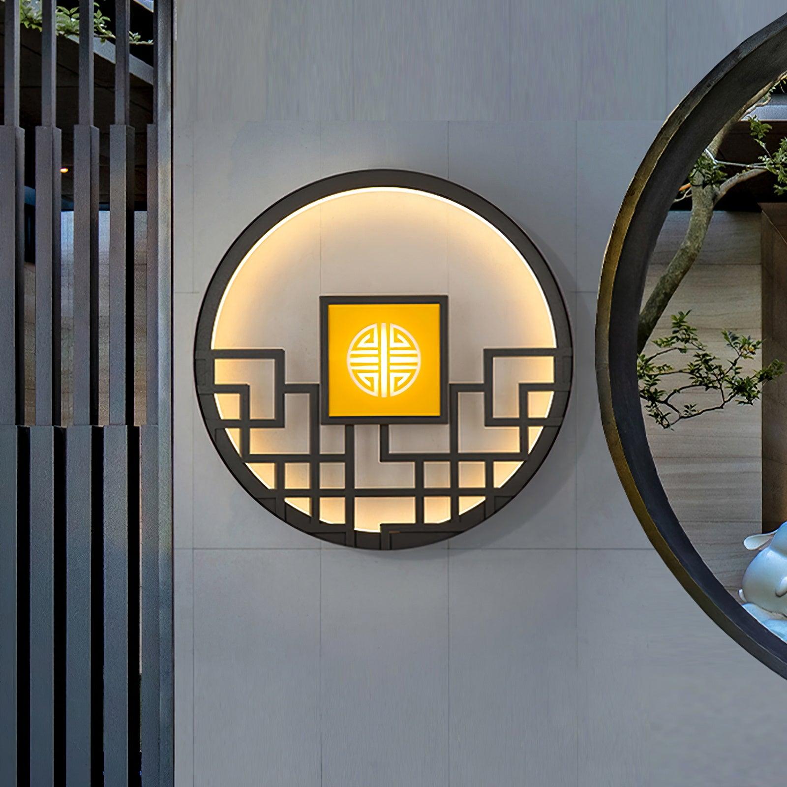 Round Outdoor Wall Light