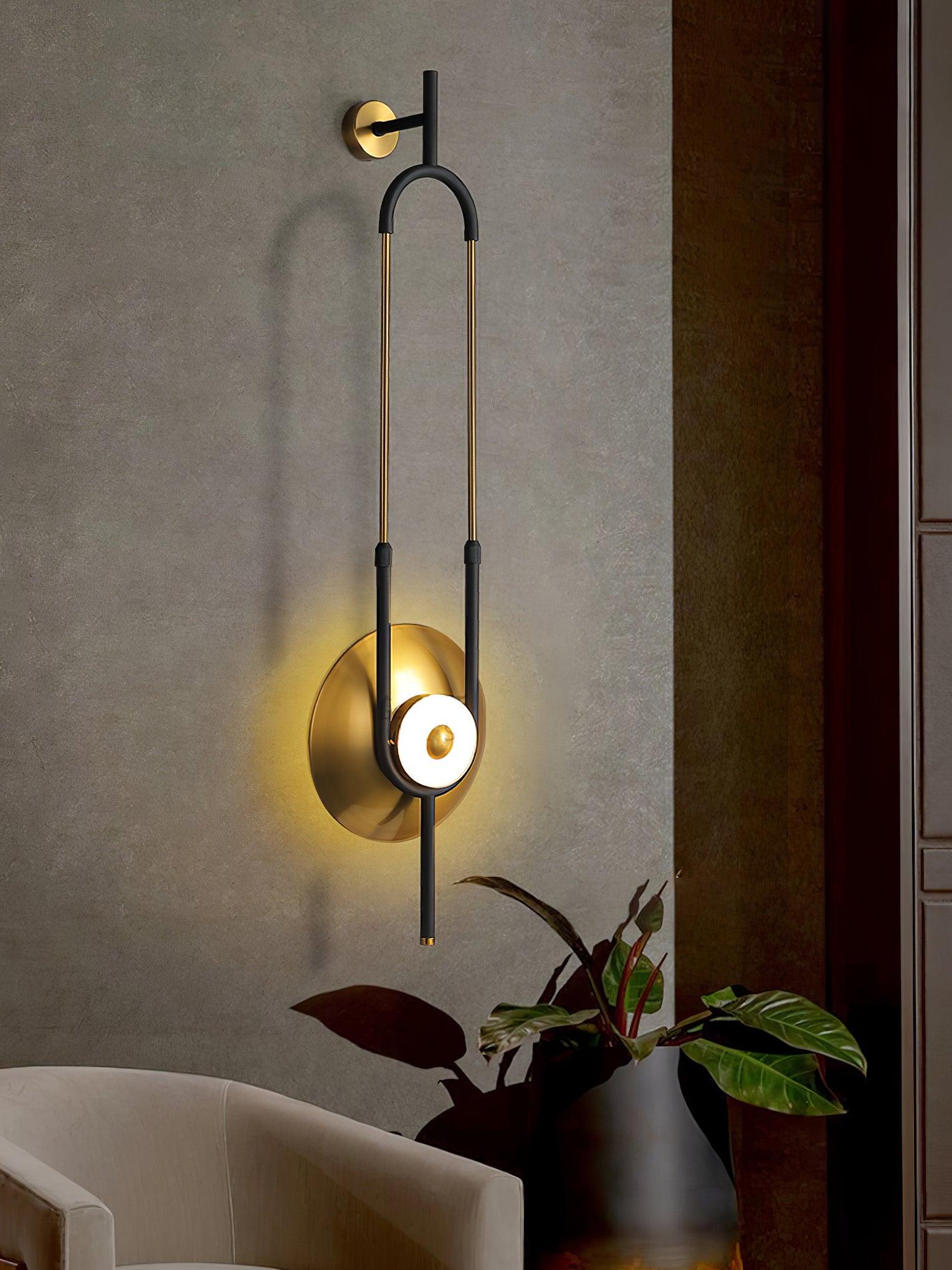 Ellipse Ring Marble Wall Light