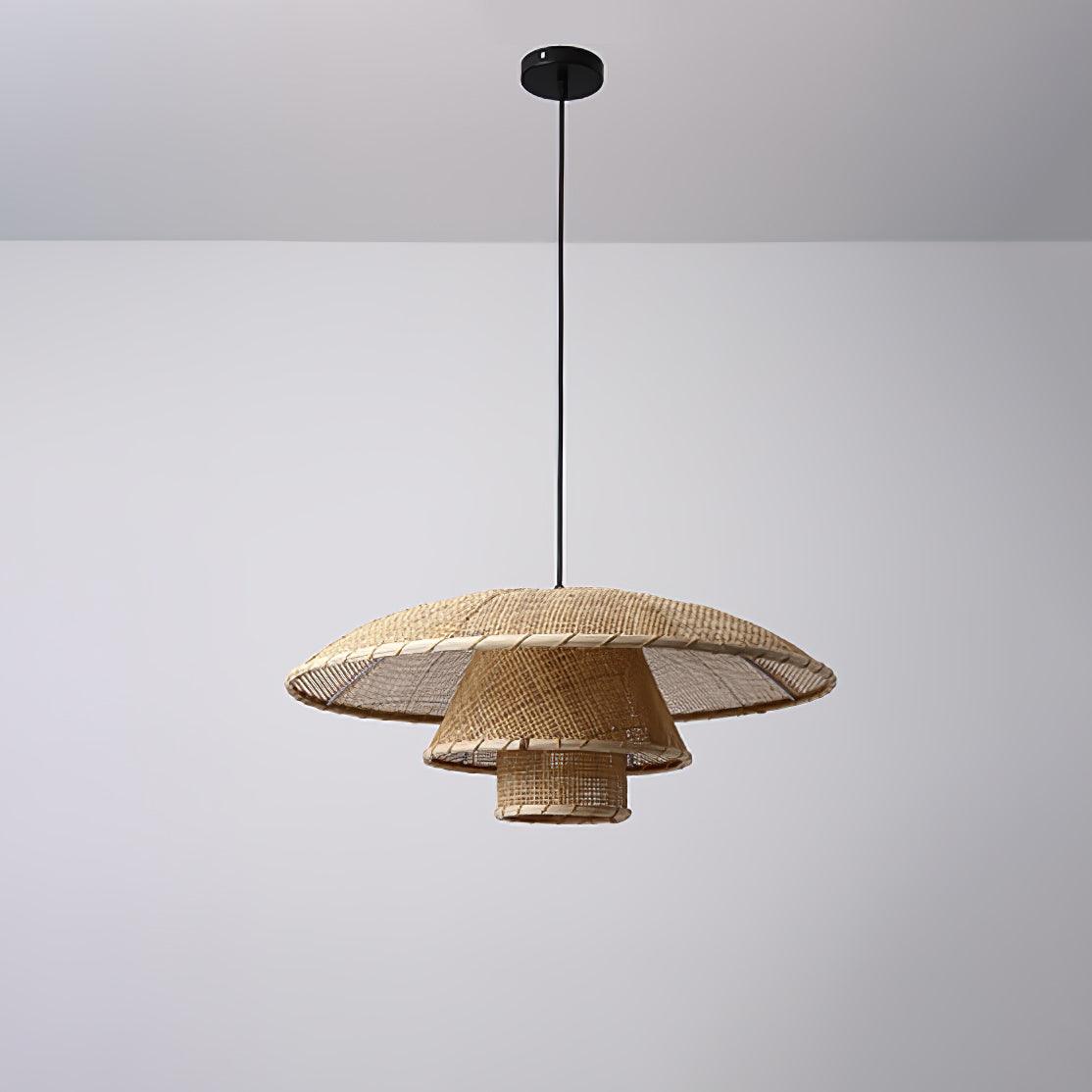 Hat Weave Rattan Pendant Lamp