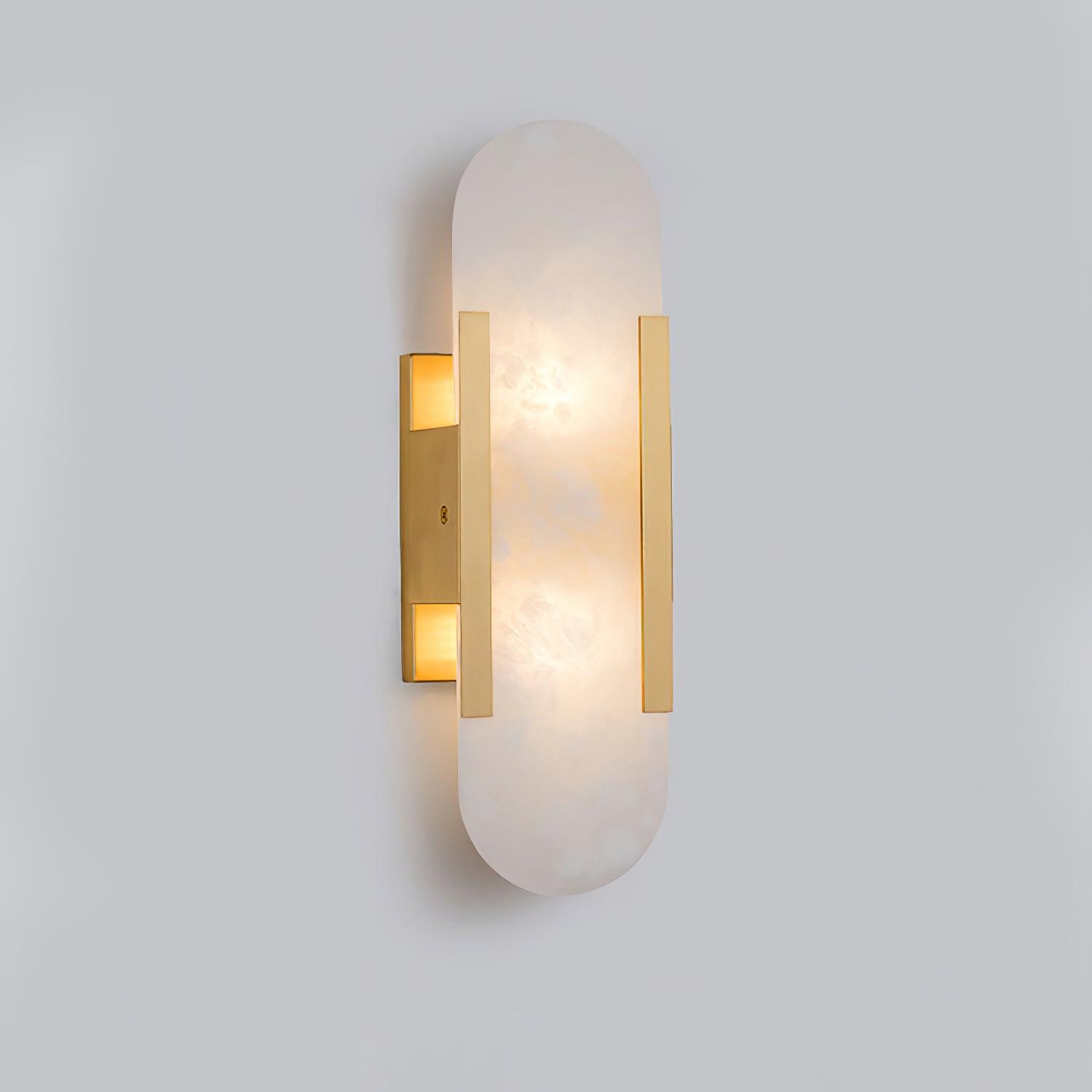 Melange Elongated Alabaster Wall Lamp