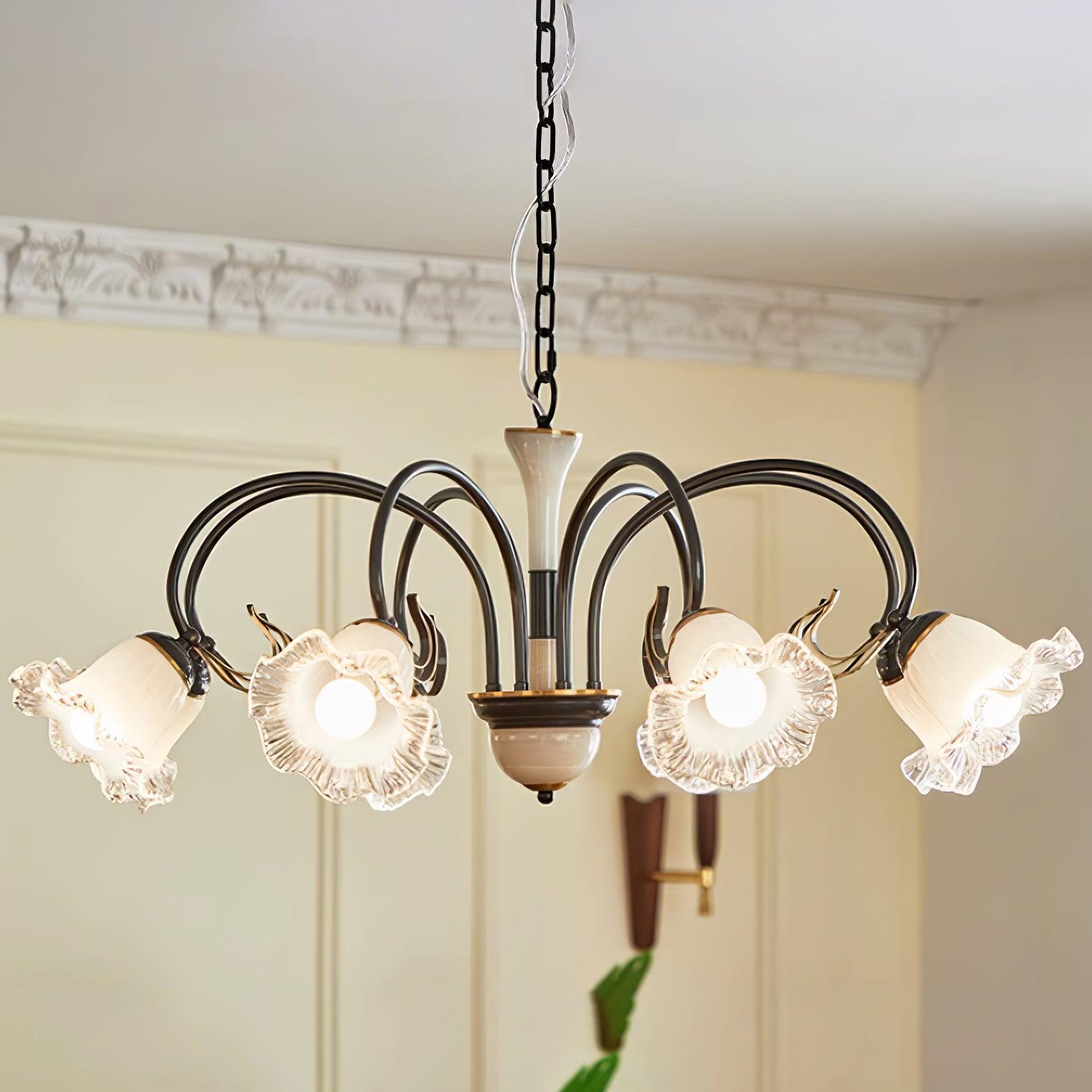 Luce Black Chandelier