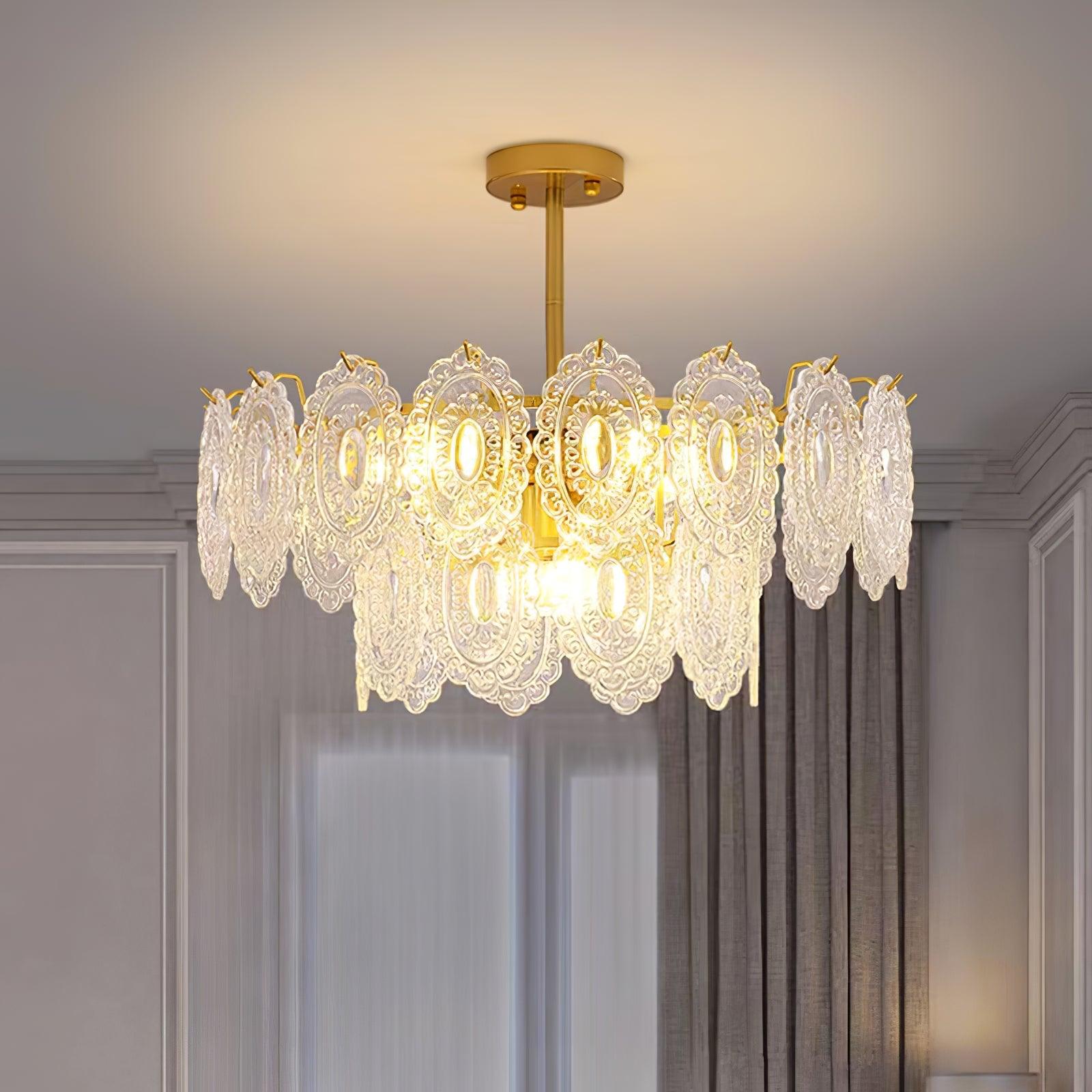 Wave Glass Chandelier