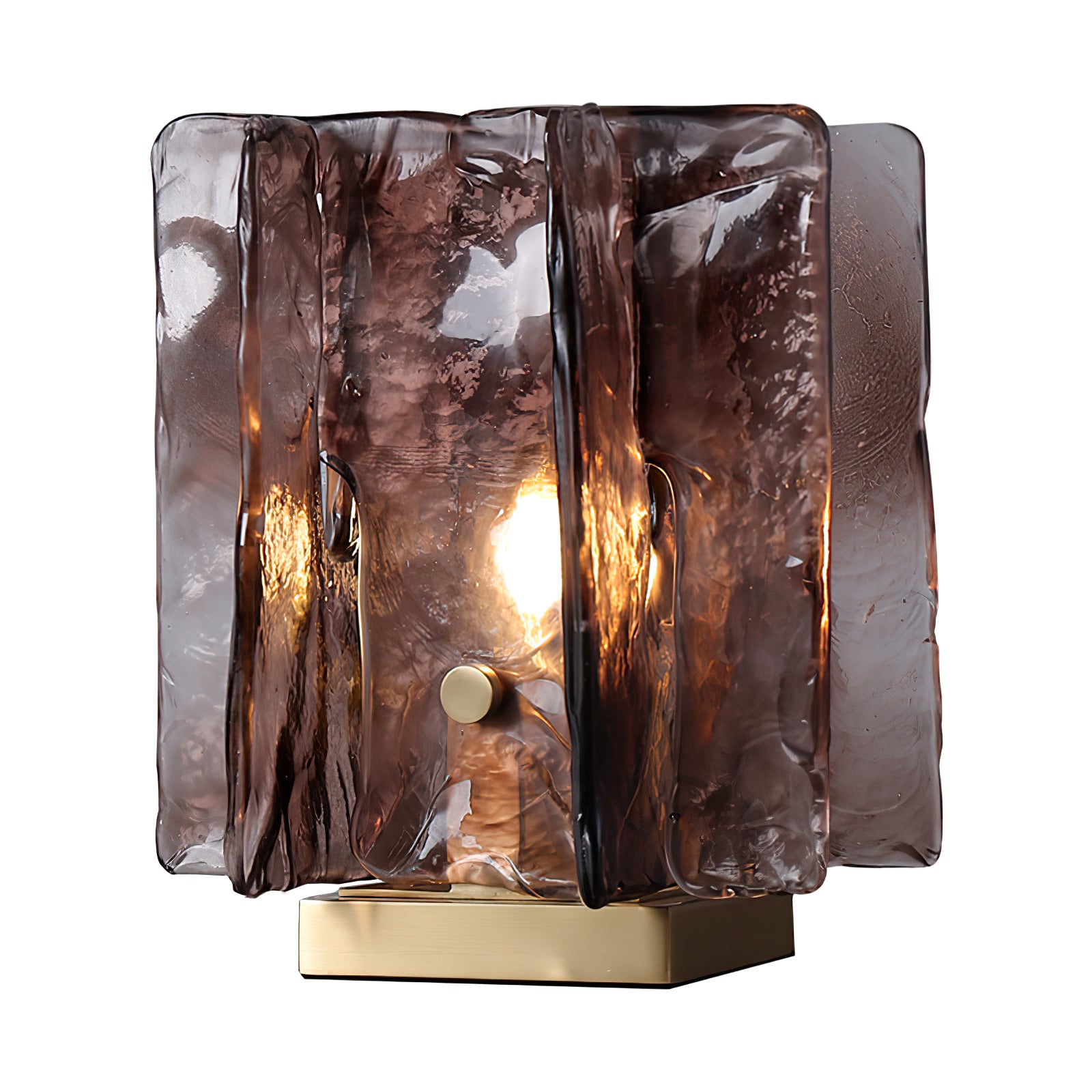 Amber Building Block Table Lamp