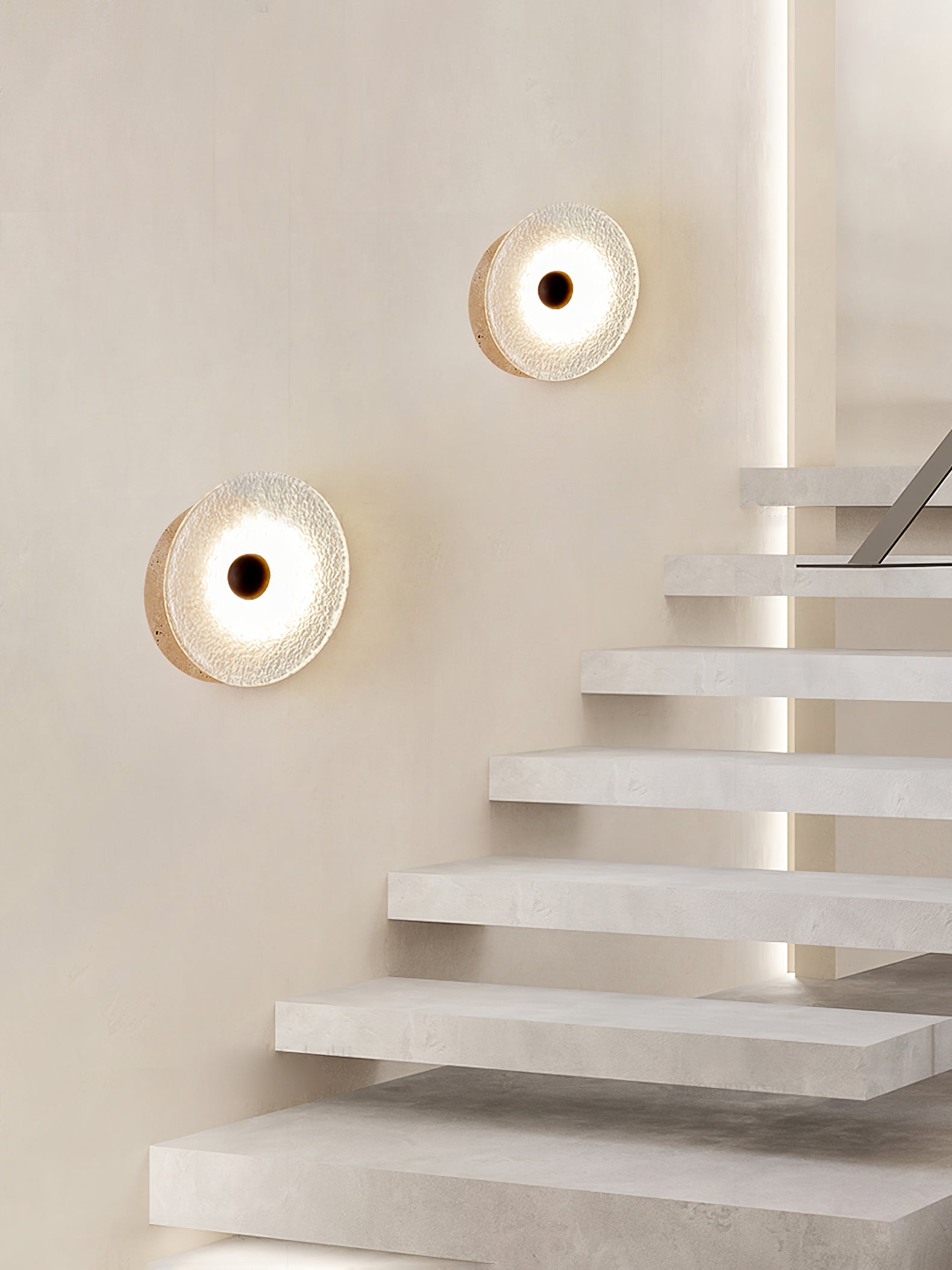 Aurora Travertine Wall Lamp