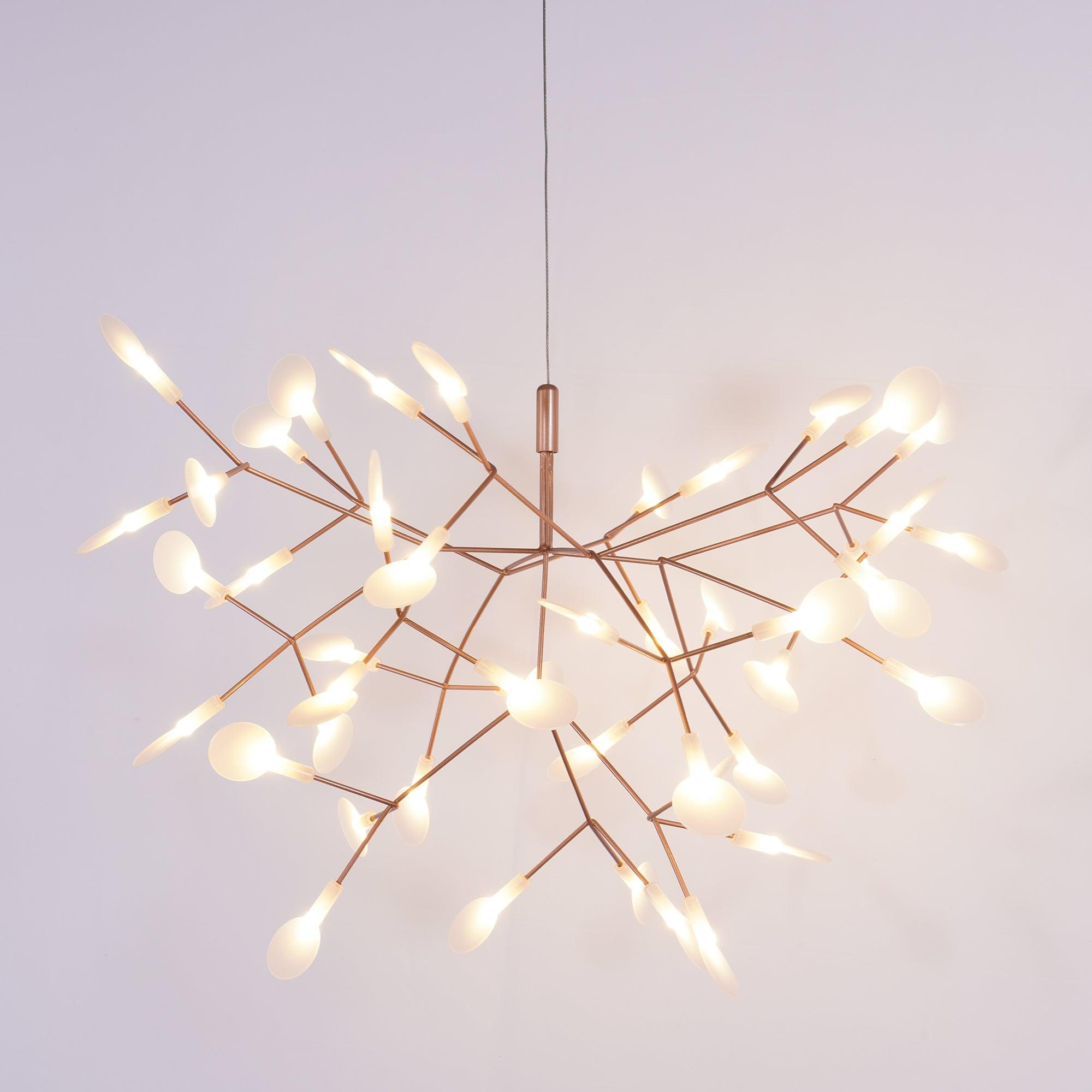 Rose Gold Firefly LED Chandelier