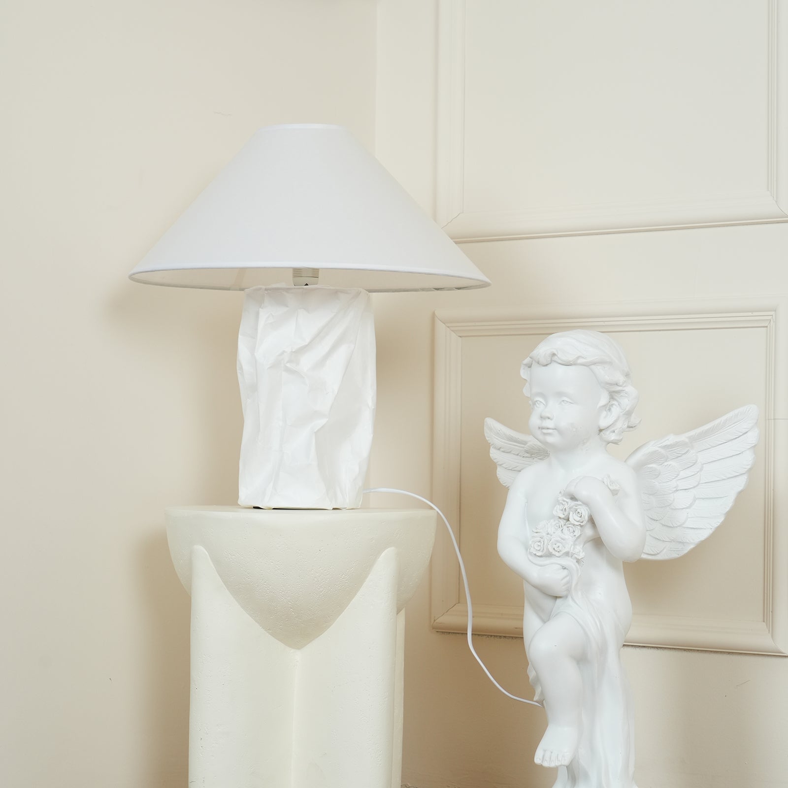 Crinkle Paper Table Lamp